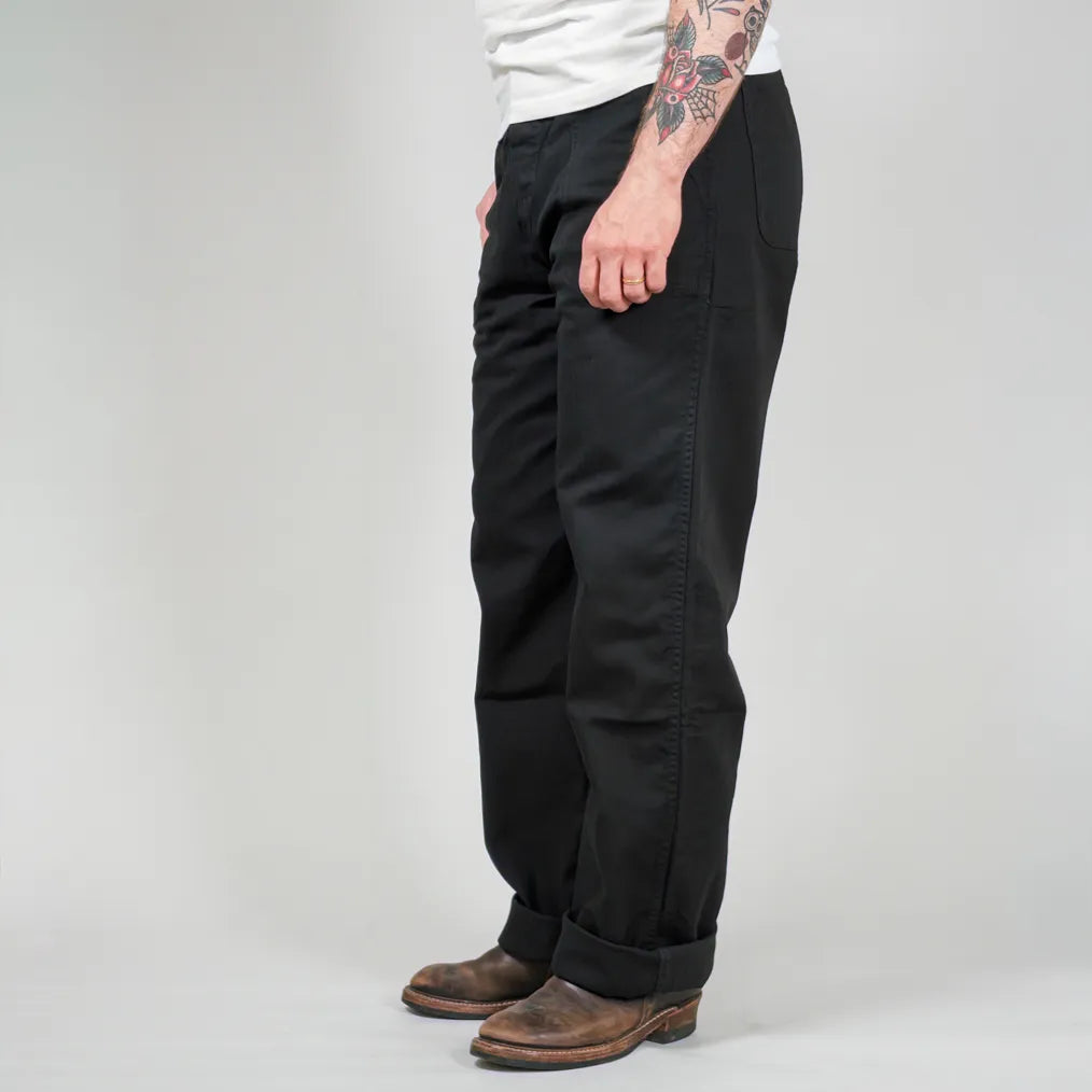 Fullcount 1141 USN Herringbone Seamen’s Trousers – Black / Wide Straight - Image 7