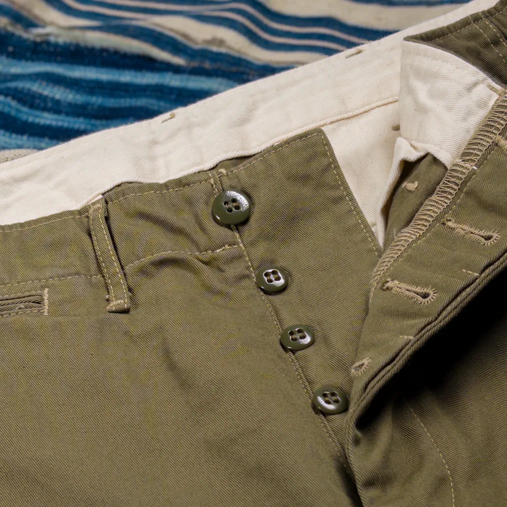 Fullcount 1201 U.S. Army M-41 Combat Chino – Sage Green / Classic Straight - Image 3