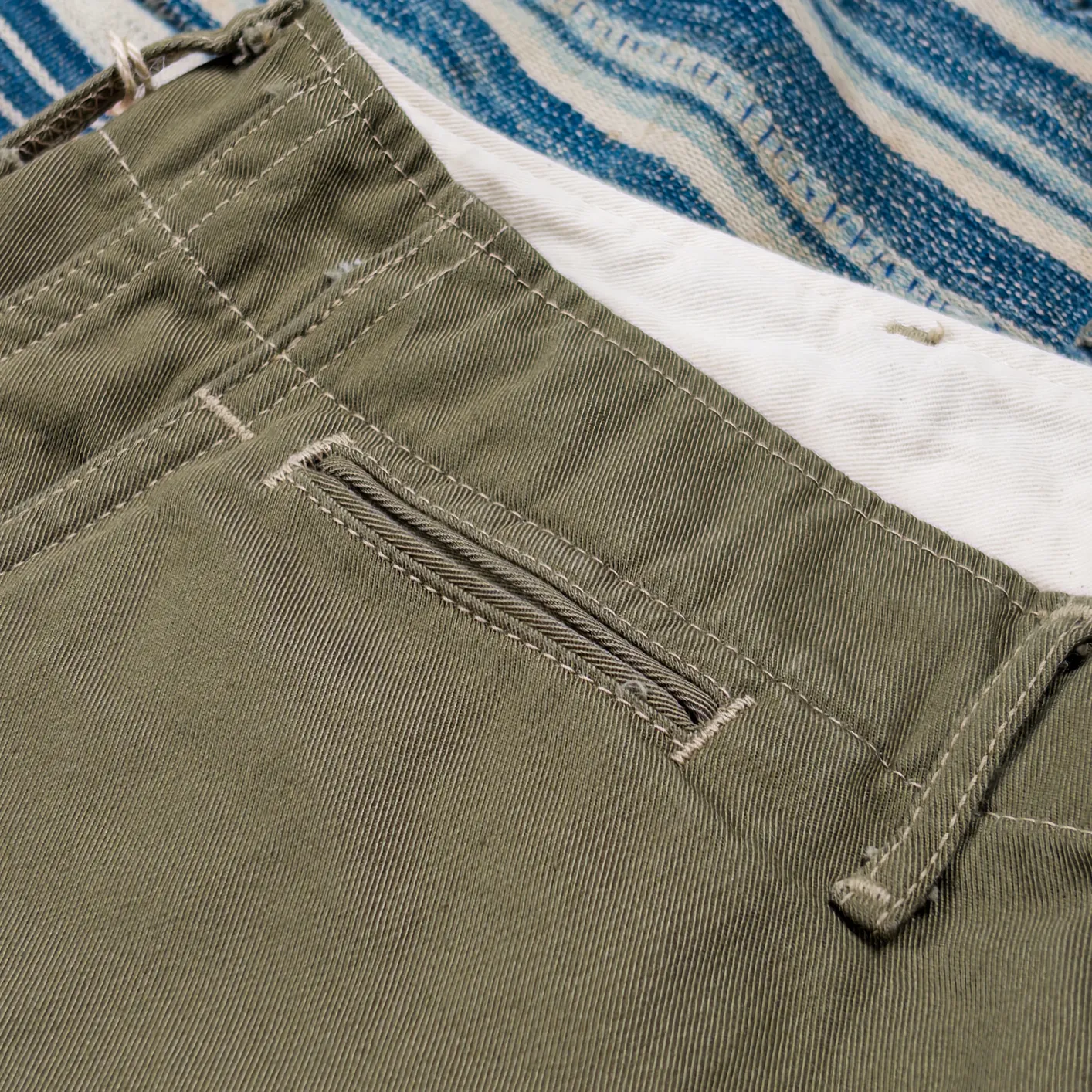 Fullcount 1201 U.S. Army M-41 Combat Chino – Sage Green / Classic Straight - Image 4