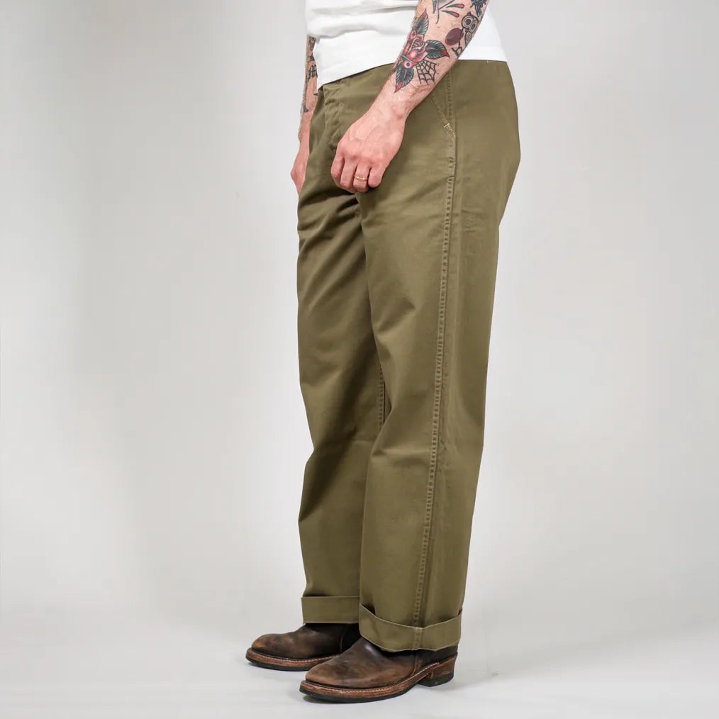 Fullcount 1201 U.S. Army M-41 Combat Chino – Sage Green / Classic Straight - Image 6