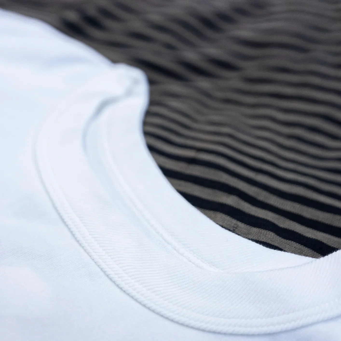 Fullcount 5222 8.4oz Flat Seam Loopwheeled Heavyweight T-Shirt - White - Image 3
