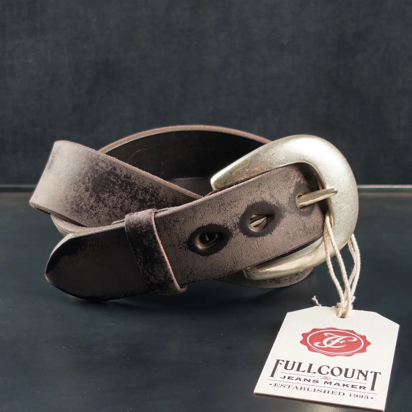 Fullcount Wild Leather Belt – Black