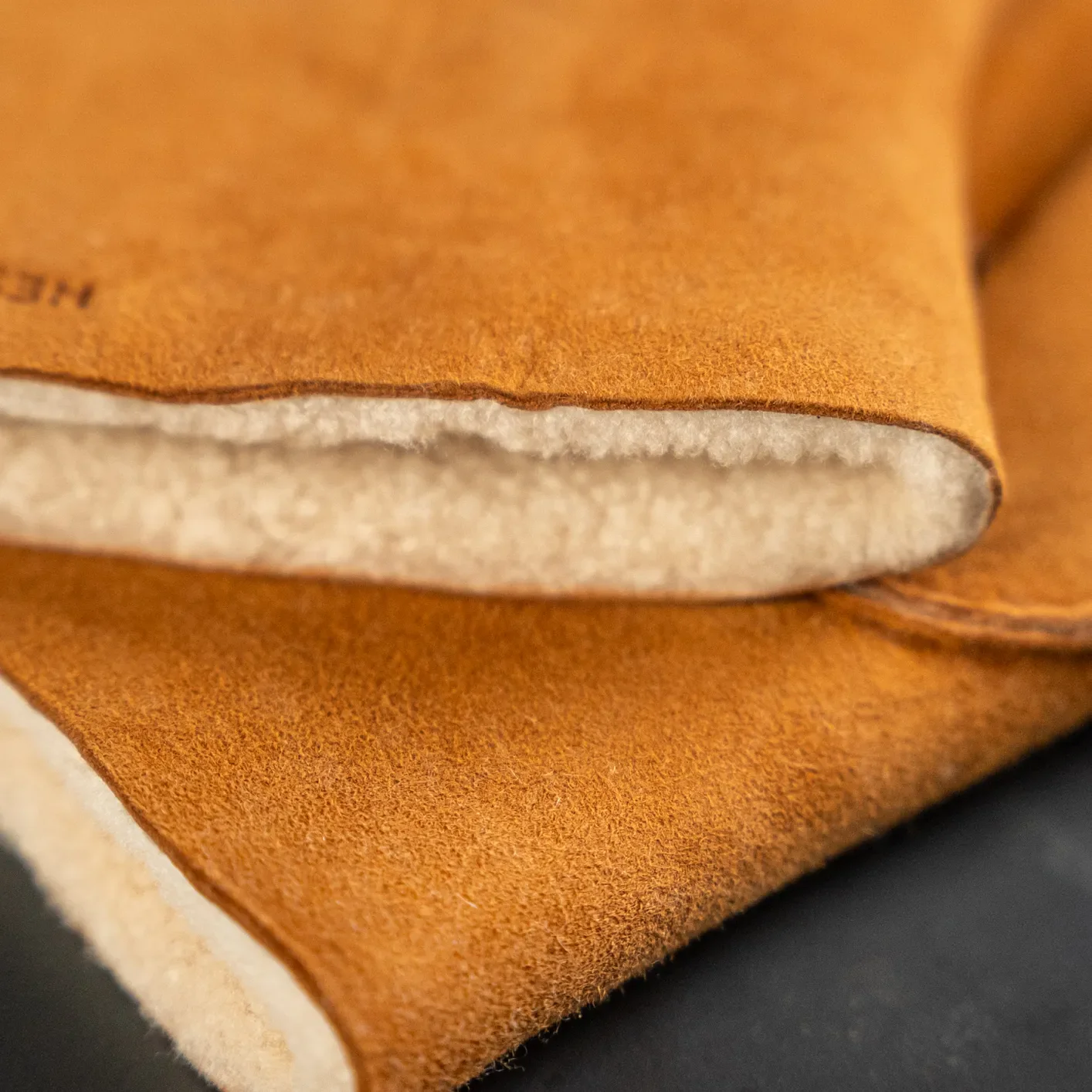 Hestra ‘Bernard’ Shearling Gloves – Cork - Image 3
