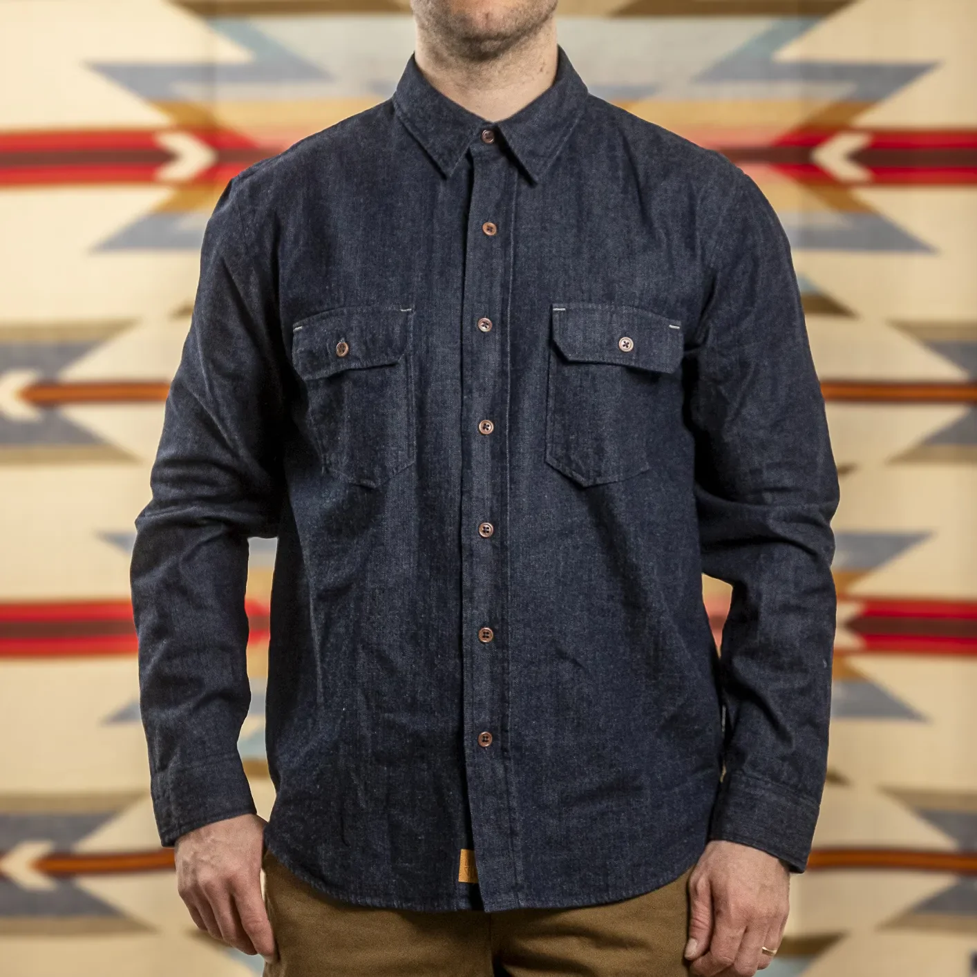 Indigofera 8oz 'Alamo' Denim Shirt - Indigo