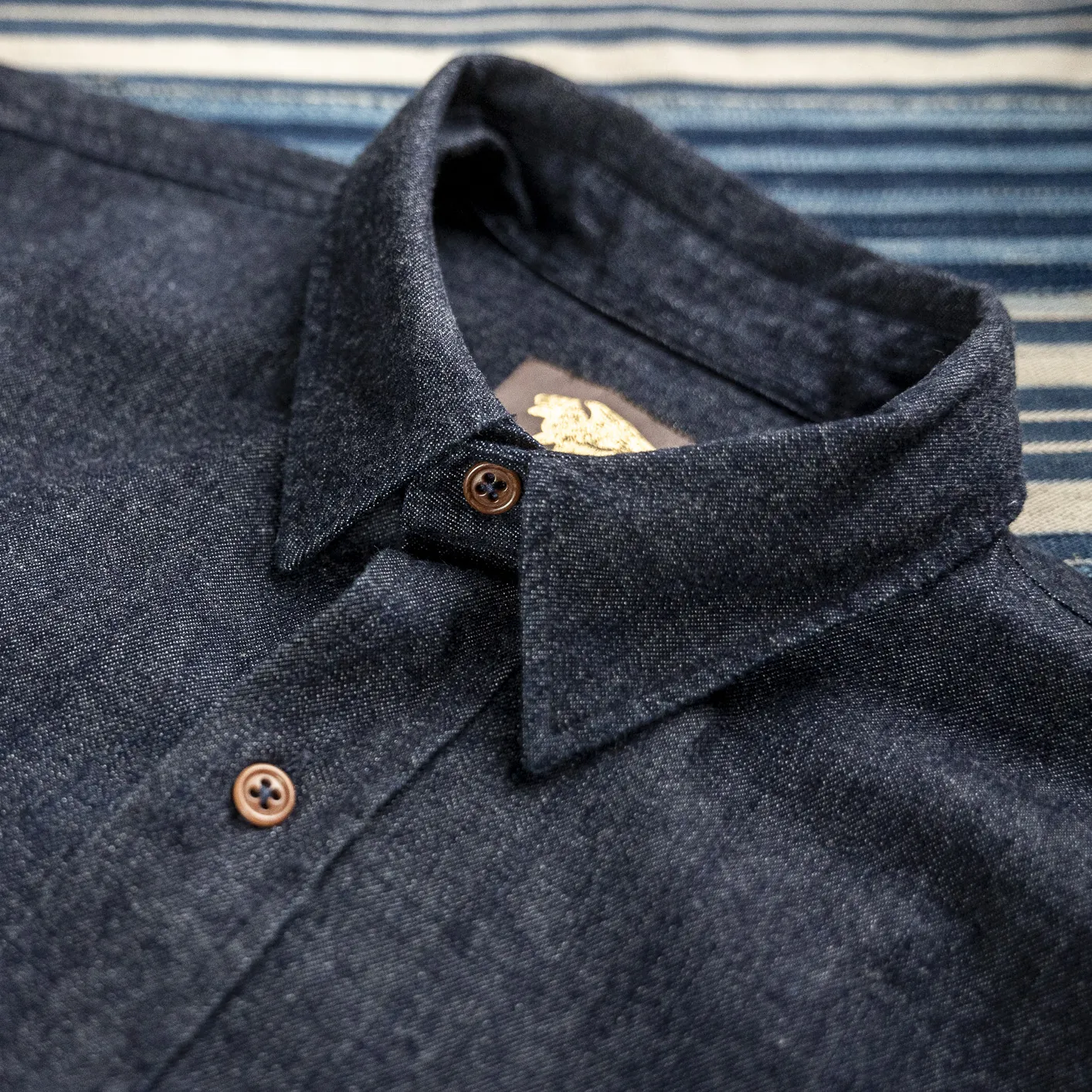 Indigofera 8oz 'Alamo' Denim Shirt - Indigo - Image 2