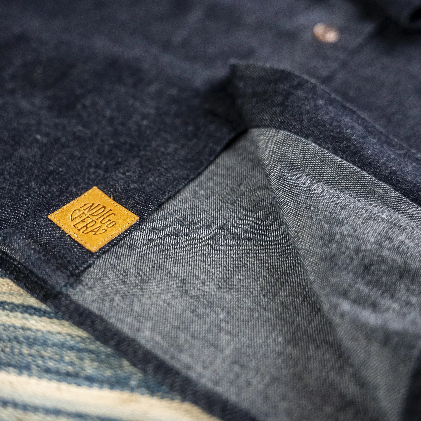 Indigofera 8oz 'Alamo' Denim Shirt - Indigo - Image 4