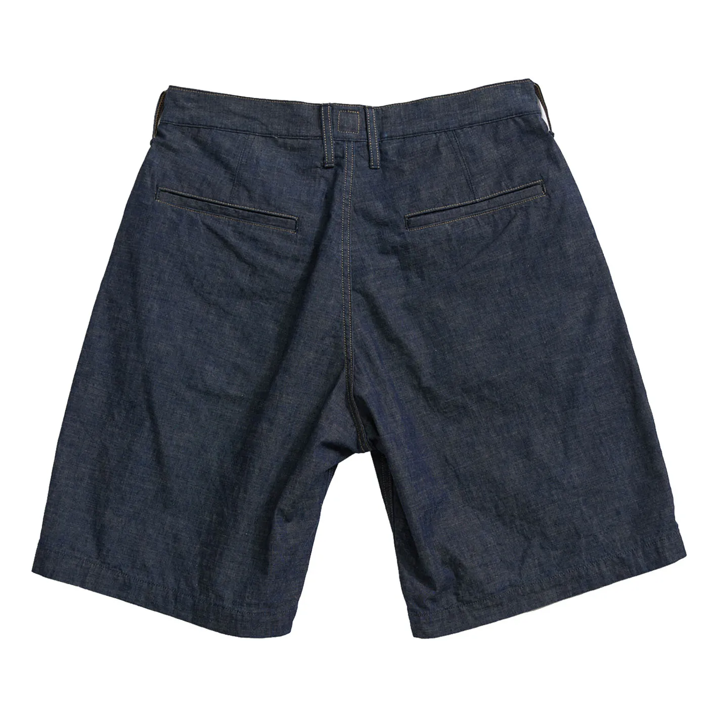 Indigofera ‘Foley’ 8oz Military Chambray Shorts – Indigo / Wide - Image 3