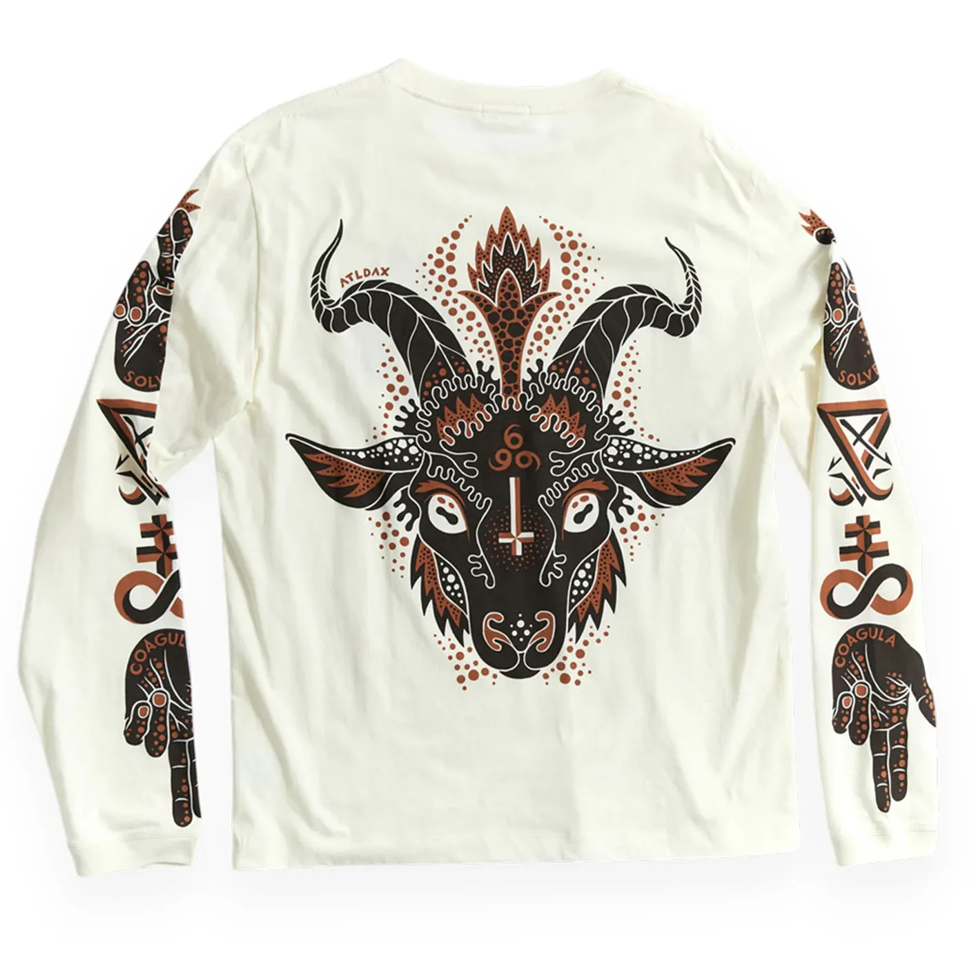 Indigofera Iconic ‘Baphomet’ Longsleeve – Cocatoo White - Image 5