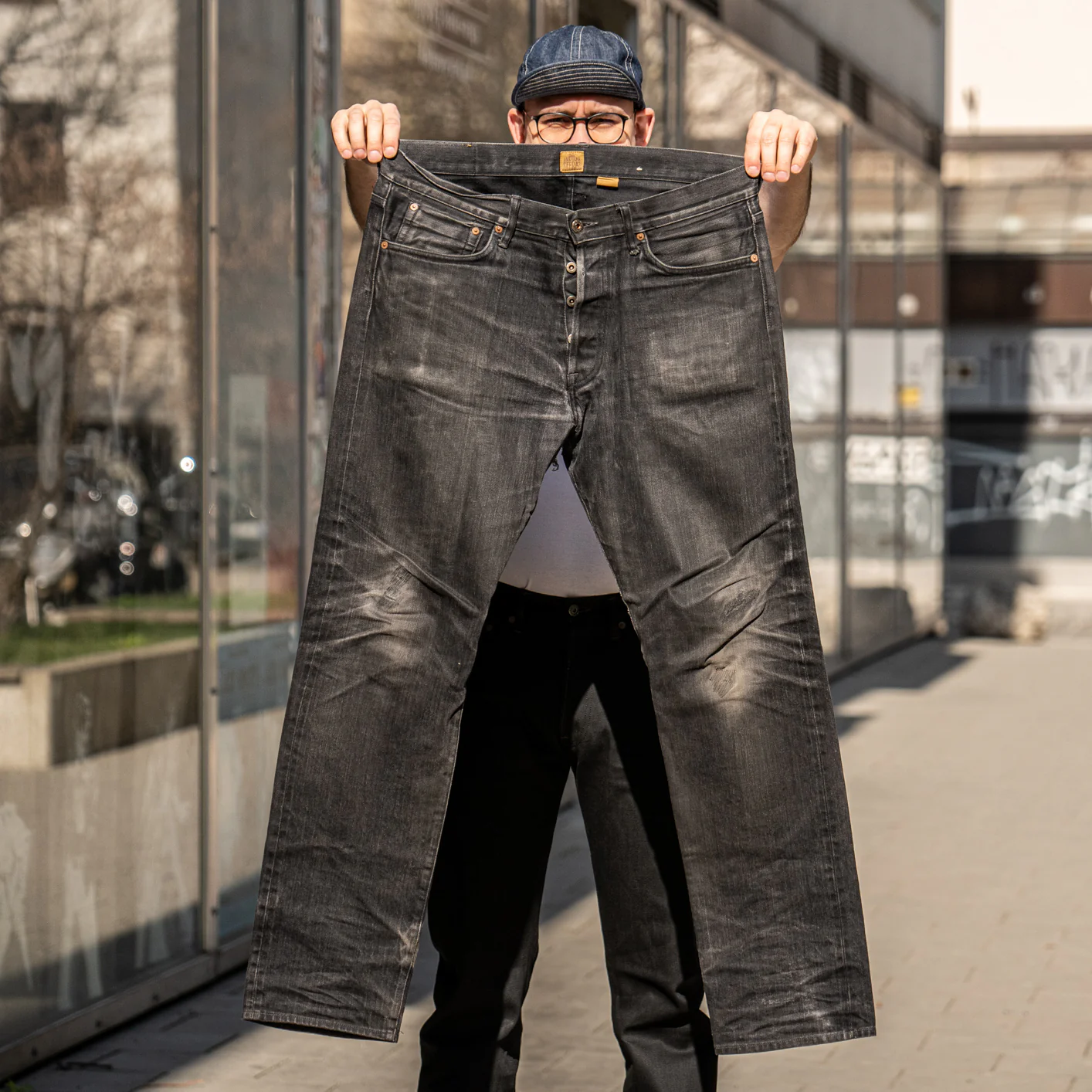 Indigofera Nash 14oz Gunpowder Selvage Jeans – Slim Tapered - Image 7