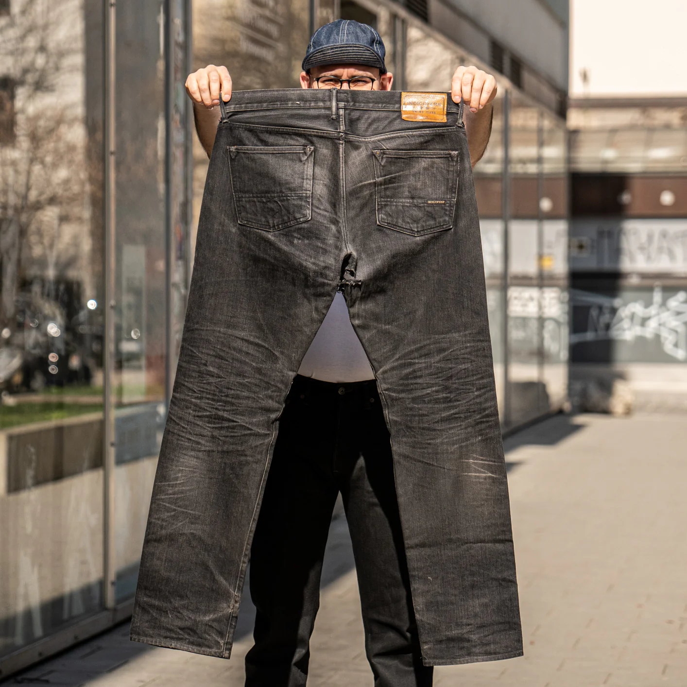 Indigofera Nash 14oz Gunpowder Selvage Jeans – Slim Tapered - Image 8