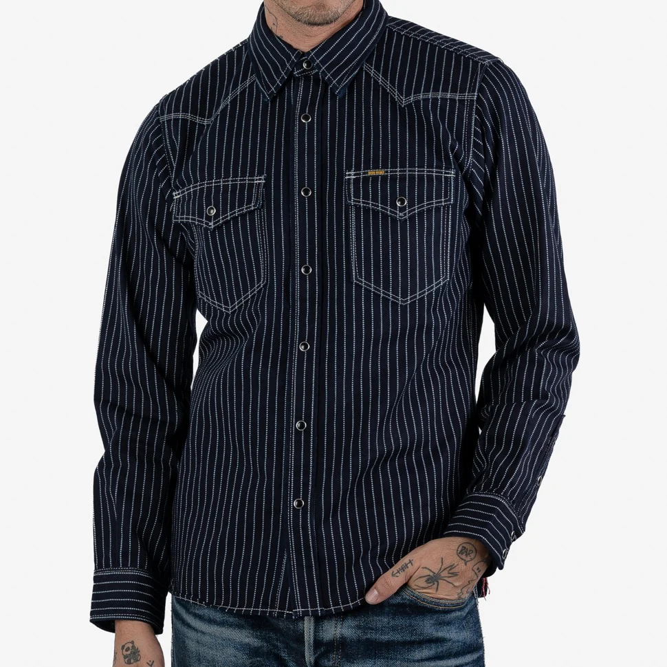 Iron Heart 12oz Wabash Western Shirt – Indigo Dyed / IHSH-62