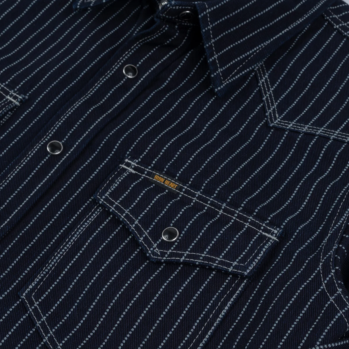 Iron Heart 12oz Wabash Western Shirt – Indigo Dyed / IHSH-62 - Image 3