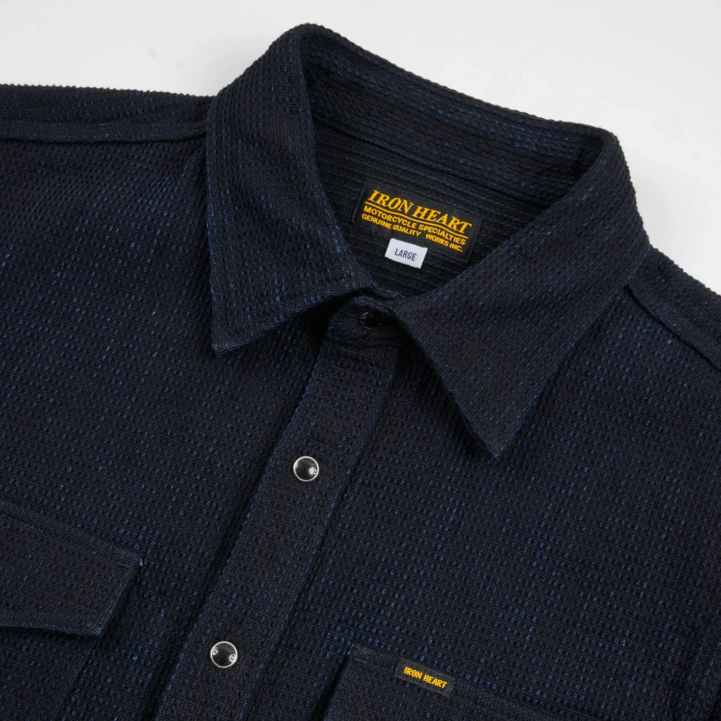 Iron Heart 13.5oz Dobby Cloth CPO Shirt – Indigo / IHSH-437 - Image 2
