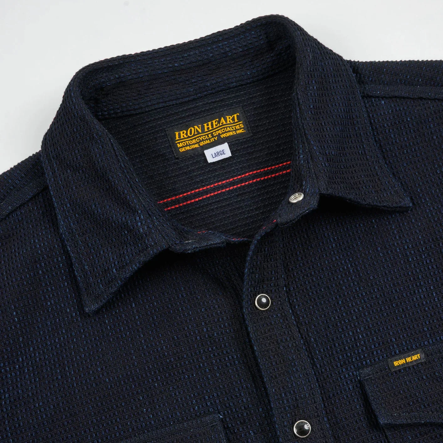 Iron Heart 13.5oz Dobby Cloth CPO Shirt – Indigo / IHSH-437 - Image 5