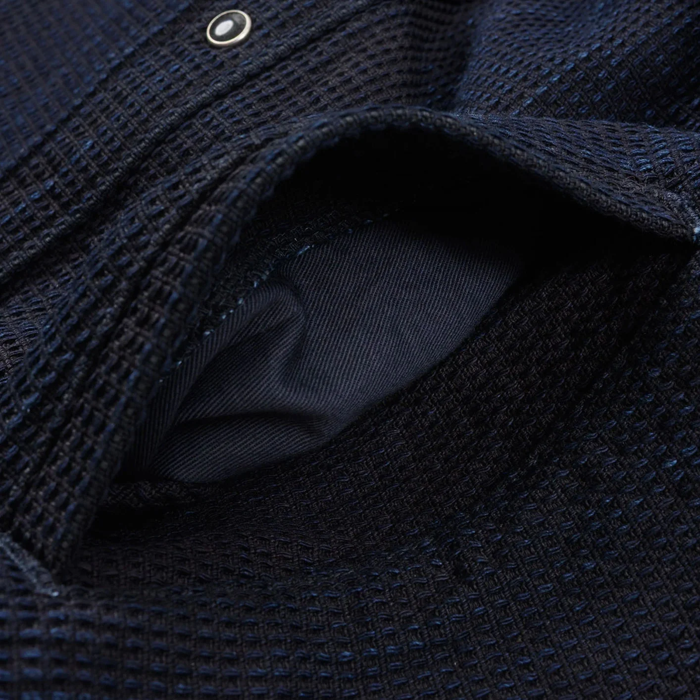 Iron Heart 13.5oz Dobby Cloth CPO Shirt – Indigo / IHSH-437 - Image 6