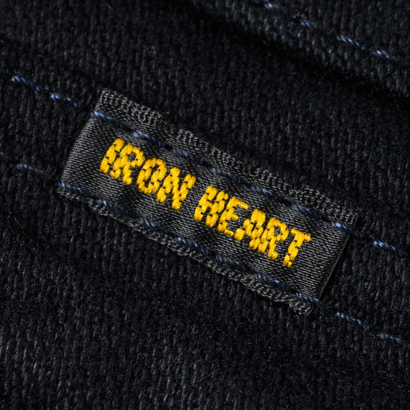 Iron Heart 14oz Broken Twill Selvedge Denim Work Jacket - Indigo Overdyed Black / IHJ-123-OD - Image 8