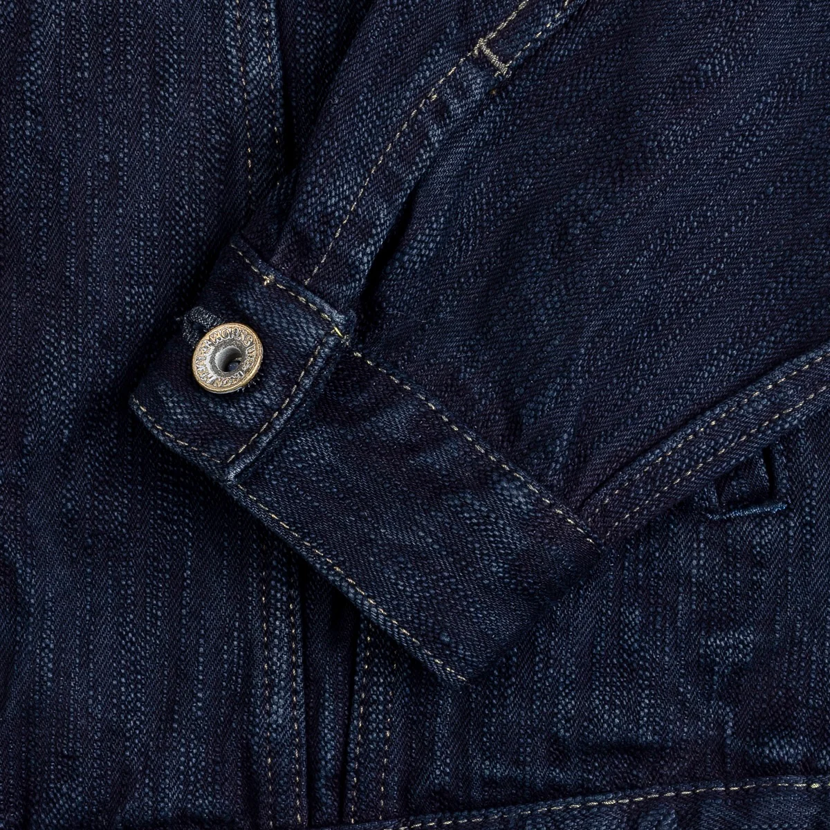 Iron Heart 16oz Slubby Selvedge Denim Modified Type III Jacket – Black Overdyed / IH-526J-SLBod - Image 6