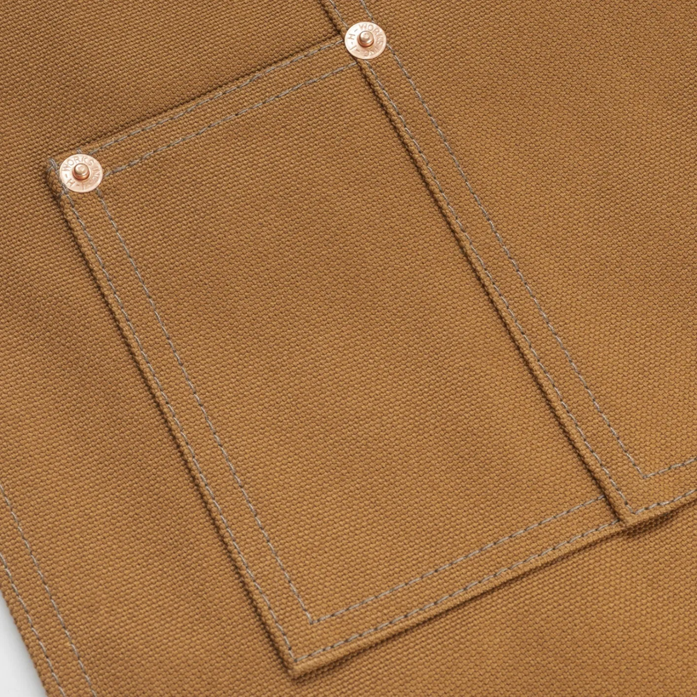 Iron Heart 17oz Duck Canvas Apron - Brown / IHG-057 - Image 6