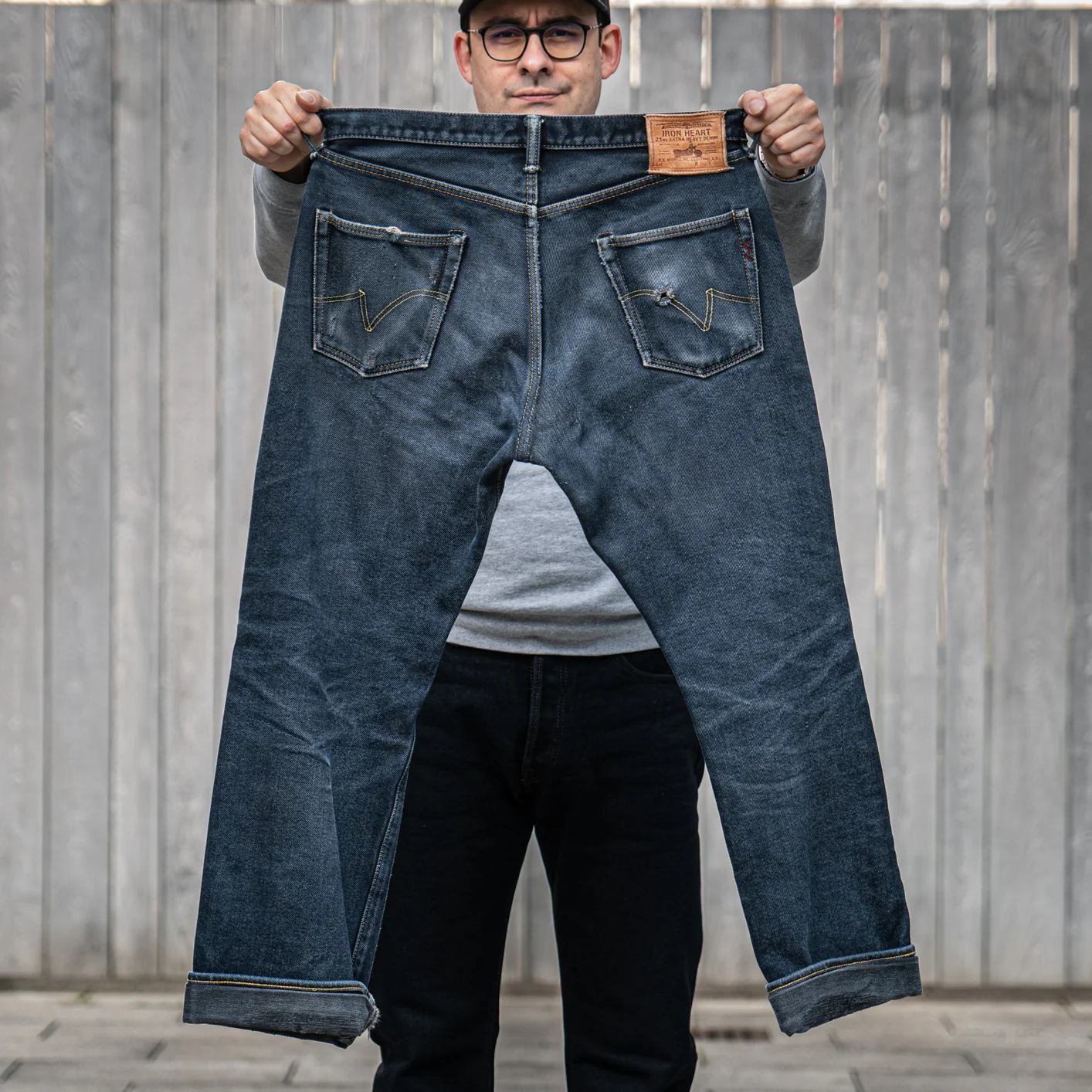 Iron Heart 634s 21oz Black Overdyed Selvedge Jeans – Classic Straight / IH-634S-B - Image 7