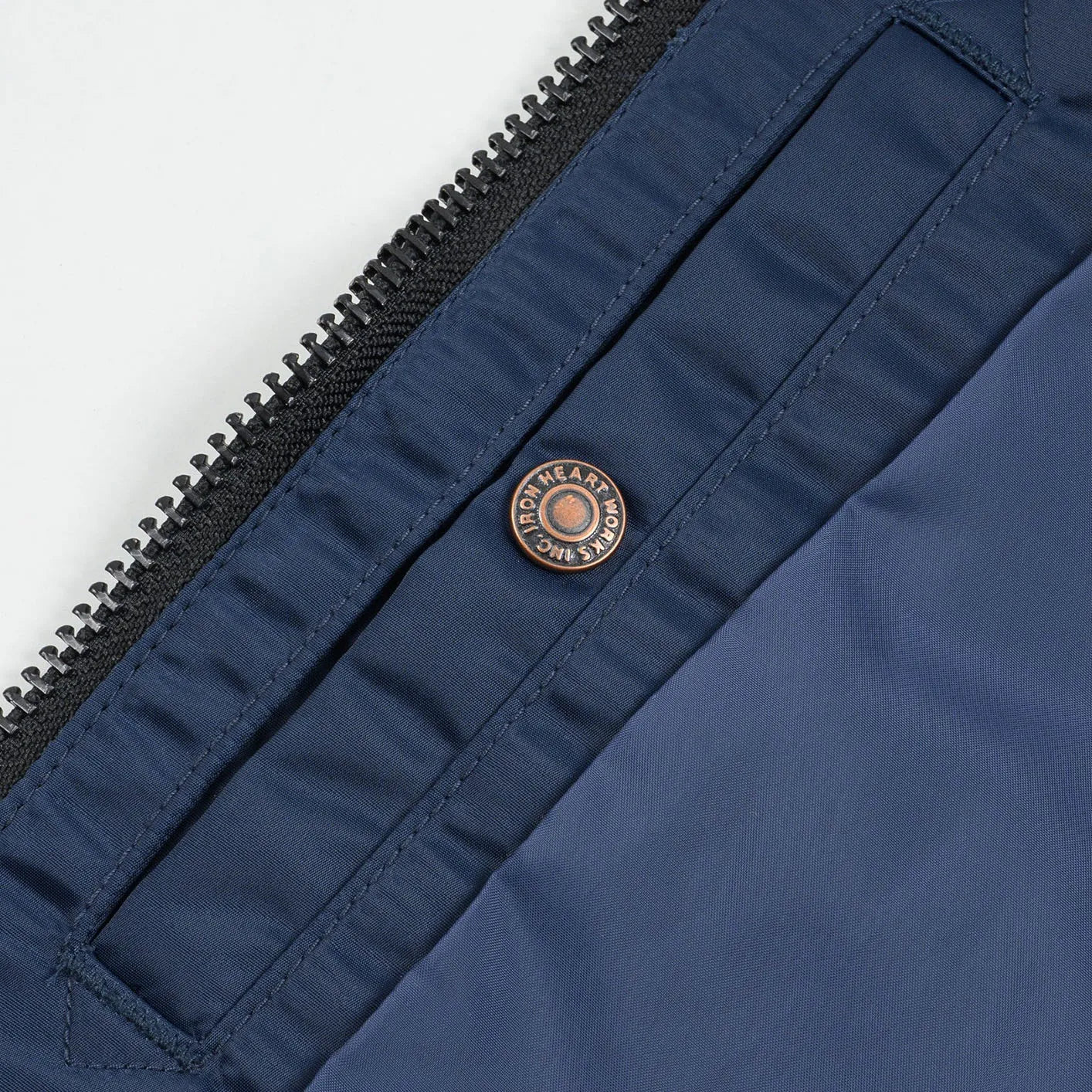 Iron Heart 4.8oz Nylon Type L-2B Flight Jacket – Navy / IHM-50 - Image 10