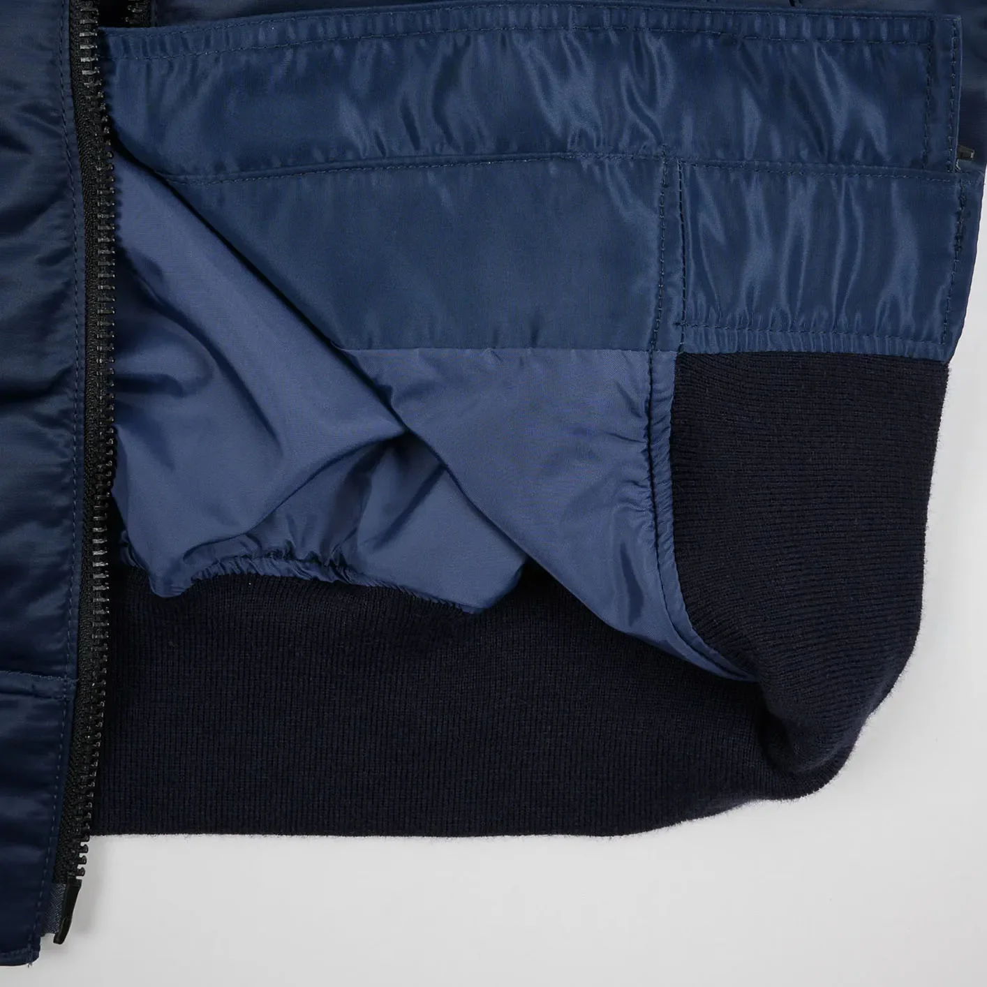 Iron Heart 4.8oz Nylon Type L-2B Flight Jacket – Navy / IHM-50 - Image 5