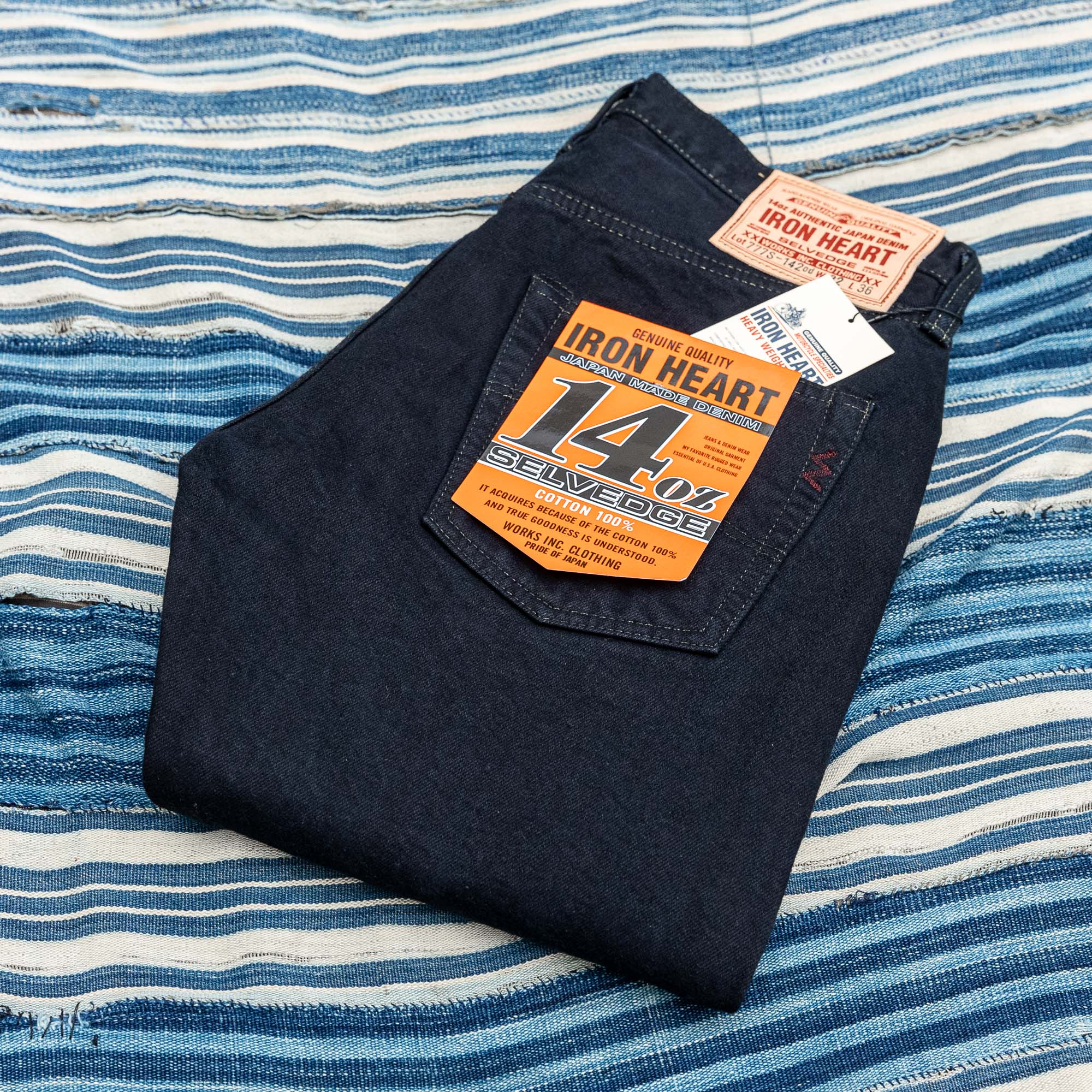Iron Heart 777  Black Overdyed 14oz Selvedge Jeans - Slim Tapered / IH-777S-142OD - Image 3