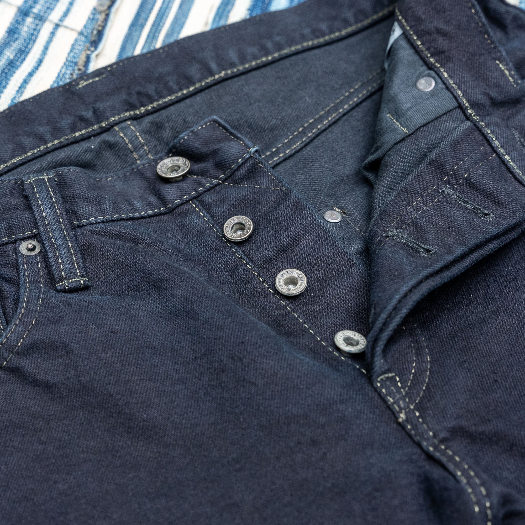 Iron Heart 777  Black Overdyed 14oz Selvedge Jeans - Slim Tapered / IH-777S-142OD - Image 4