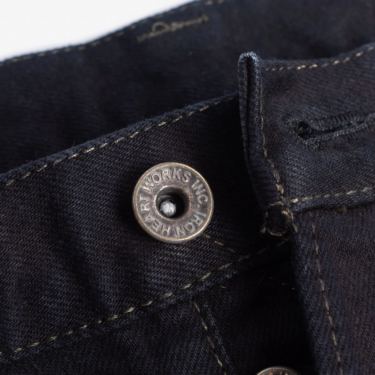Iron Heart 777  Black Overdyed 14oz Selvedge Jeans - Slim Tapered / IH-777S-142OD - Image 6