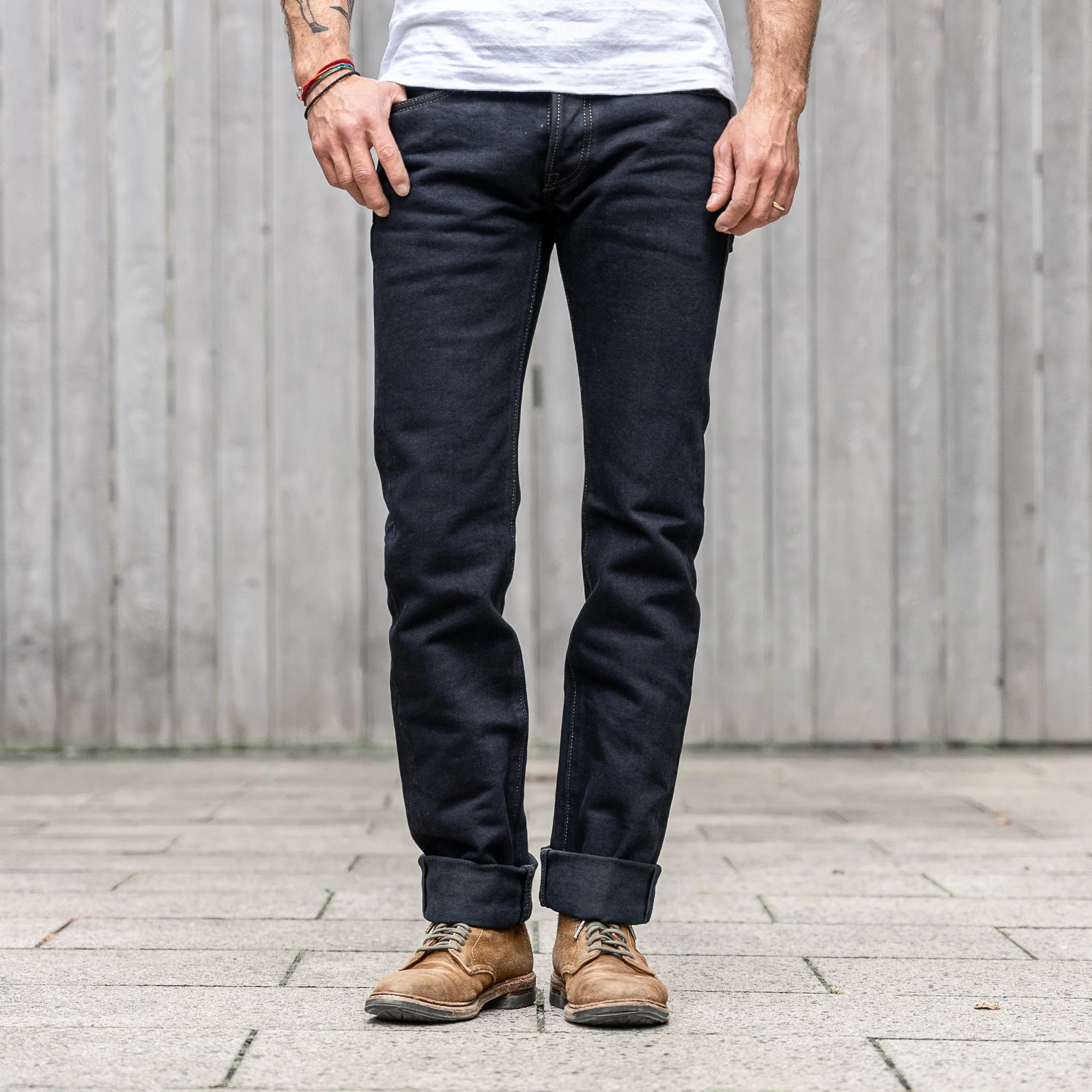 Iron Heart 777 Black Overdyed 21oz Selvedge Jeans – Slim Tapered / IH-777S-21OD