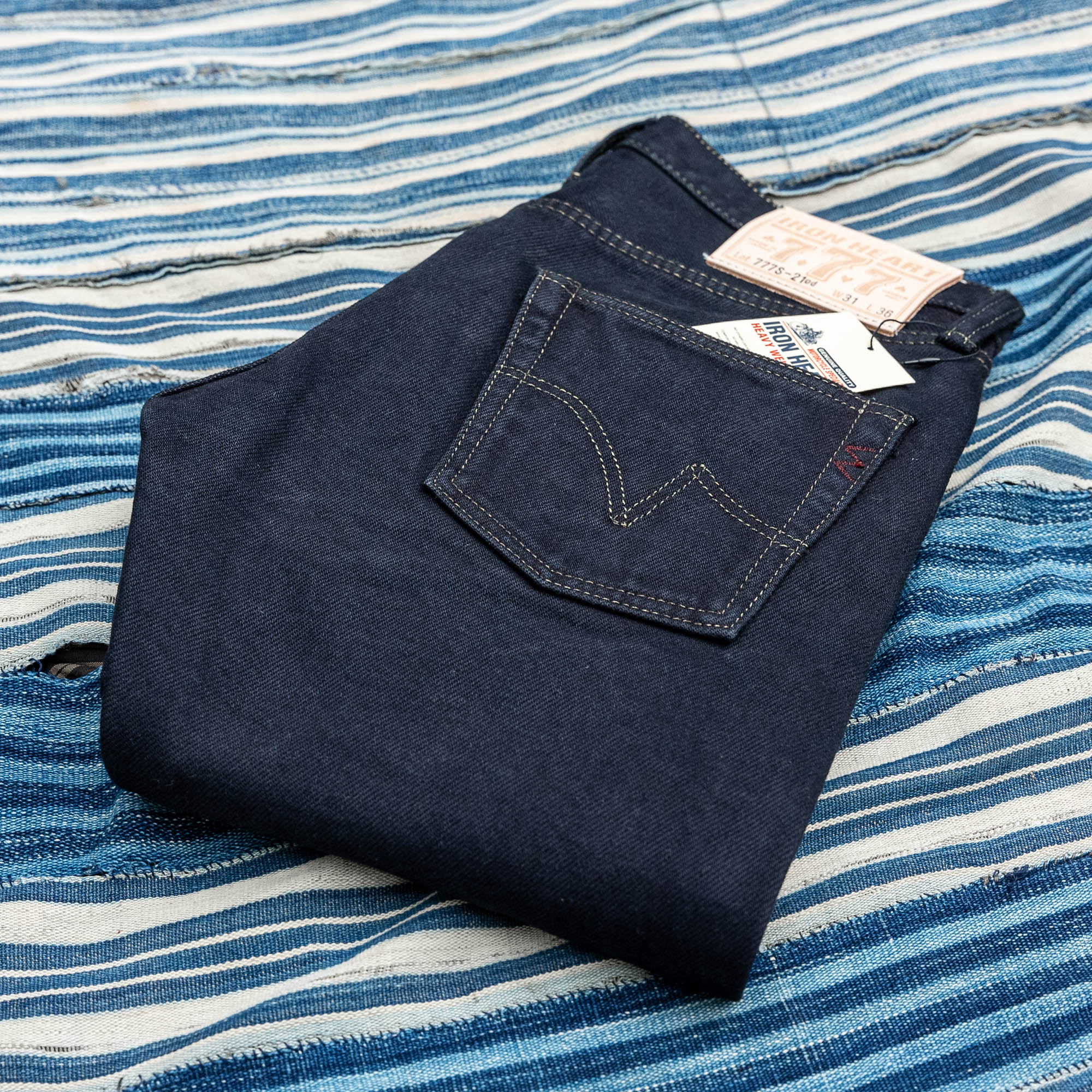 Iron Heart 777 Black Overdyed 21oz Selvedge Jeans – Slim Tapered / IH-777S-21OD - Image 3