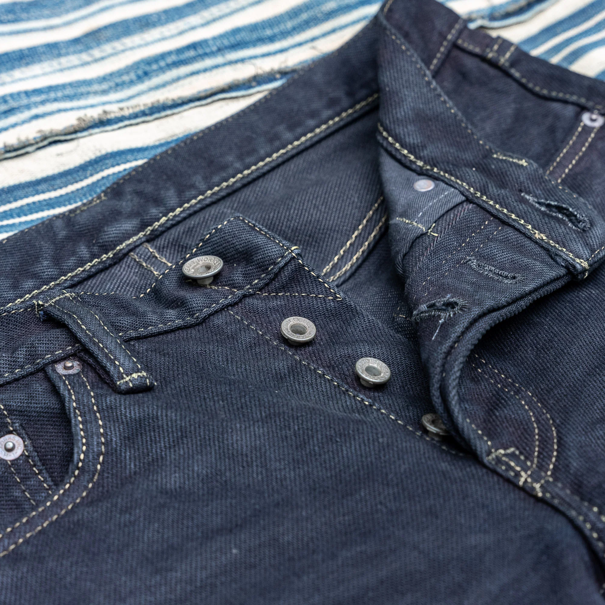 Iron Heart 777 Black Overdyed 21oz Selvedge Jeans – Slim Tapered / IH-777S-21OD - Image 4