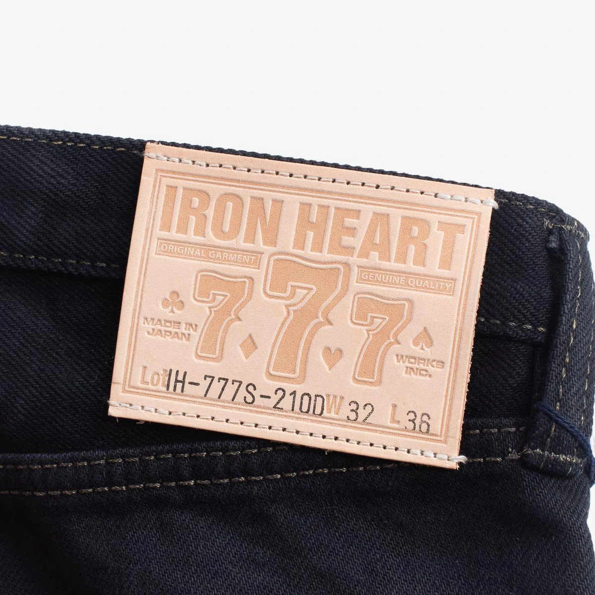 Iron Heart 777 Black Overdyed 21oz Selvedge Jeans – Slim Tapered / IH-777S-21OD - Image 6