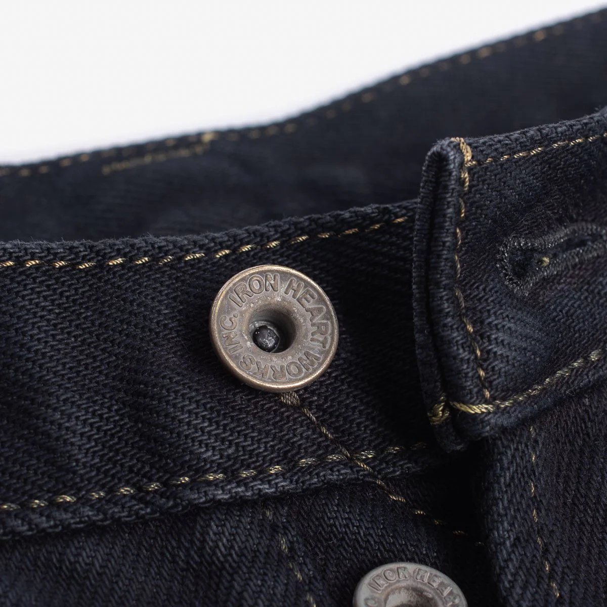 Iron Heart 777 Black Overdyed 21oz Selvedge Jeans – Slim Tapered / IH-777S-21OD - Image 7