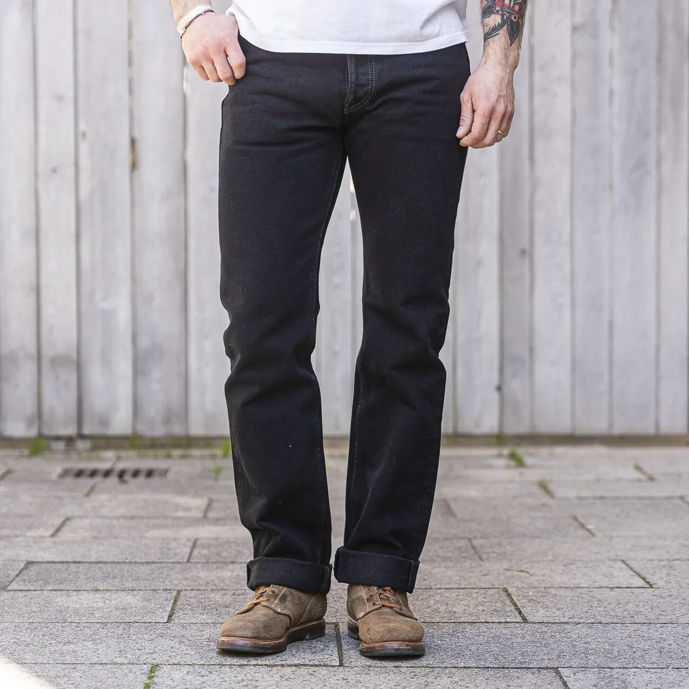 Iron Heart 888 Black Overdyed 21oz Selvedge Jeans – Relaxed Tapered / IH-888S-21OD