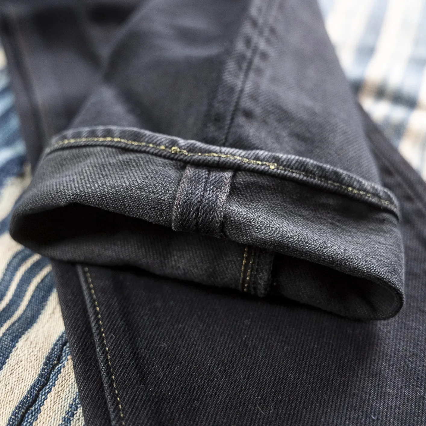 Iron Heart 888 Black Overdyed 21oz Selvedge Jeans – Relaxed Tapered / IH-888S-21OD - Image 4