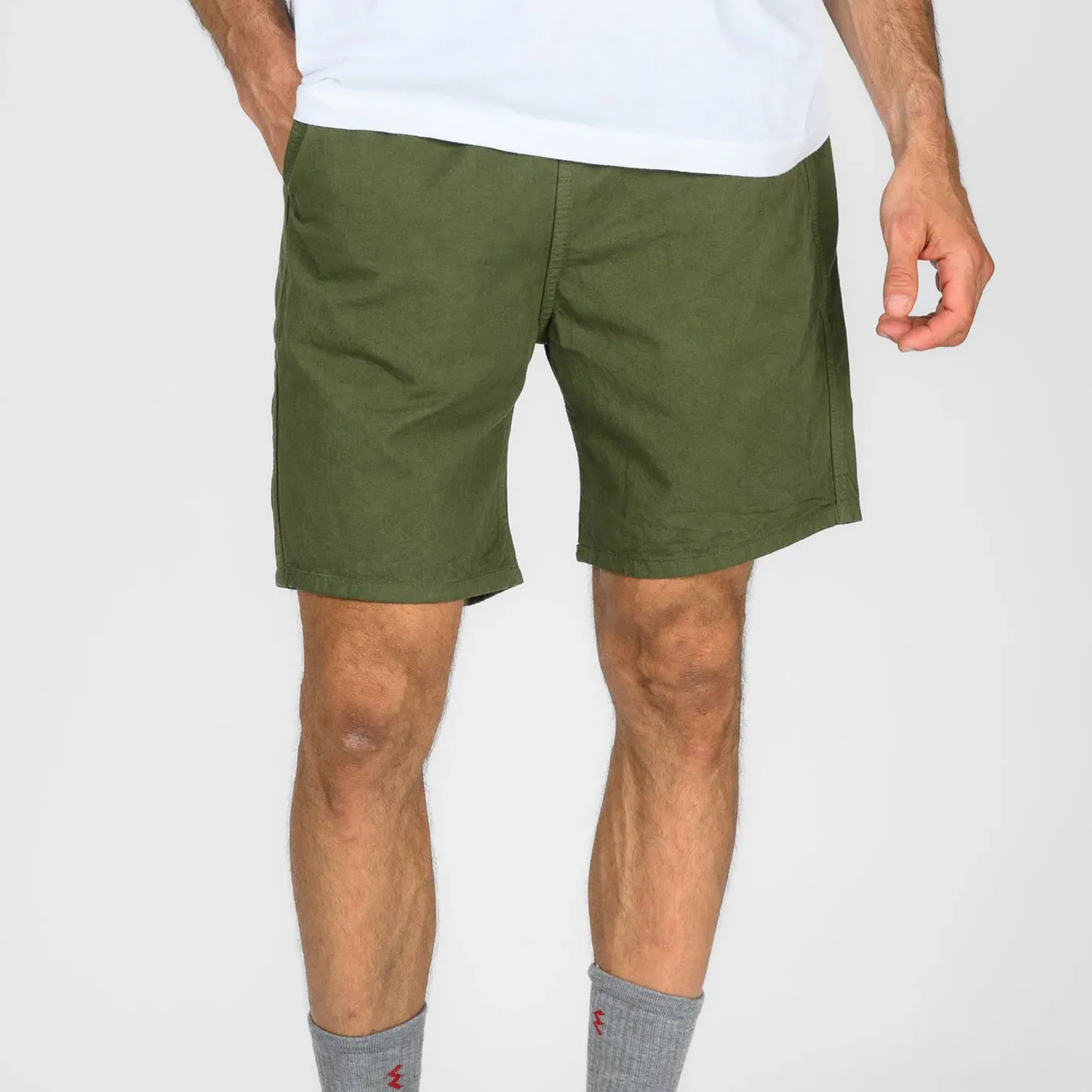 Iron Heart Cotton Easy Shorts – Olive / IH-729 - Image 14