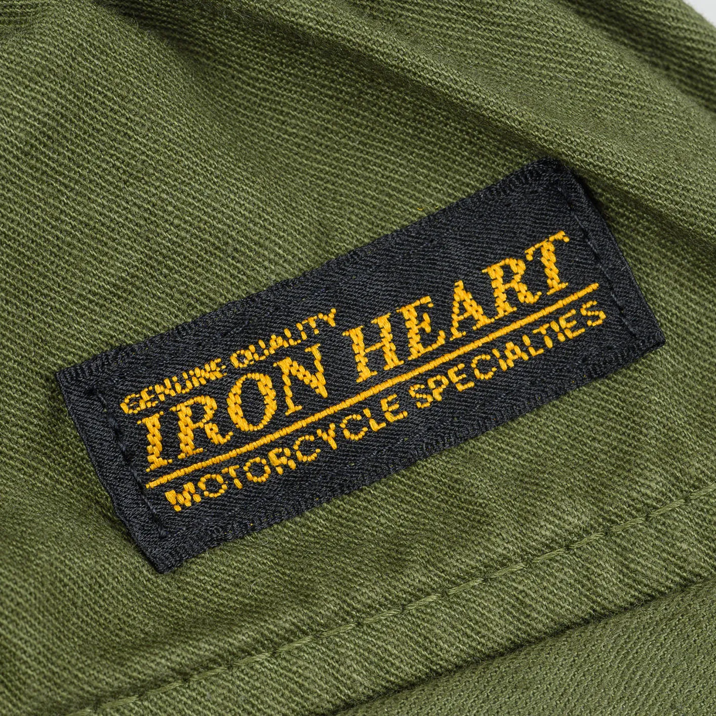 Iron Heart Cotton Easy Shorts – Olive / IH-729 - Image 2