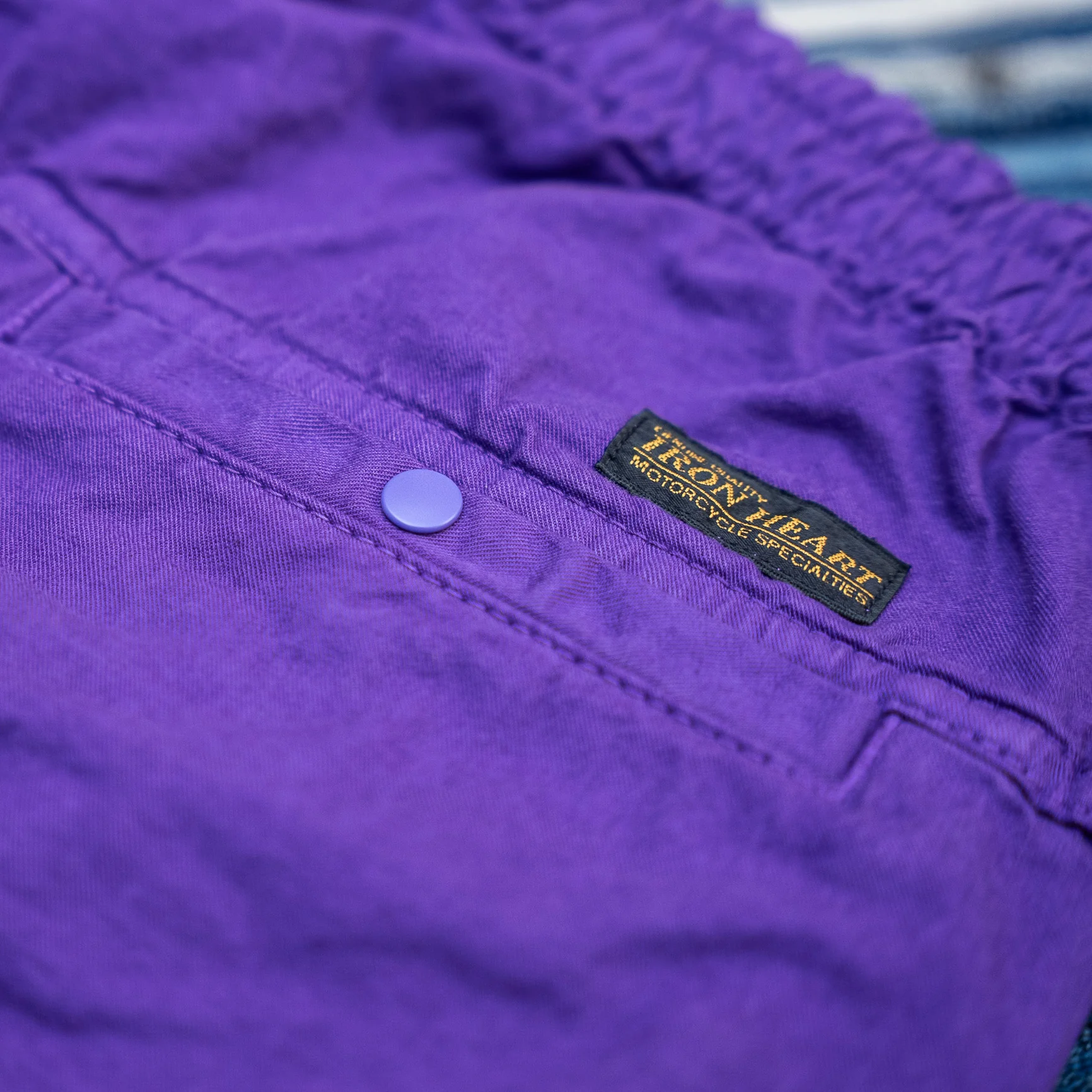 Iron Heart Cotton Easy Shorts – Purple / IH-729 - Image 11