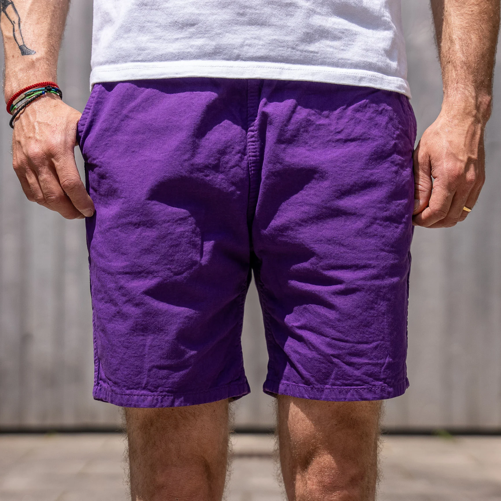 Iron Heart Cotton Easy Shorts – Purple / IH-729 - Image 12