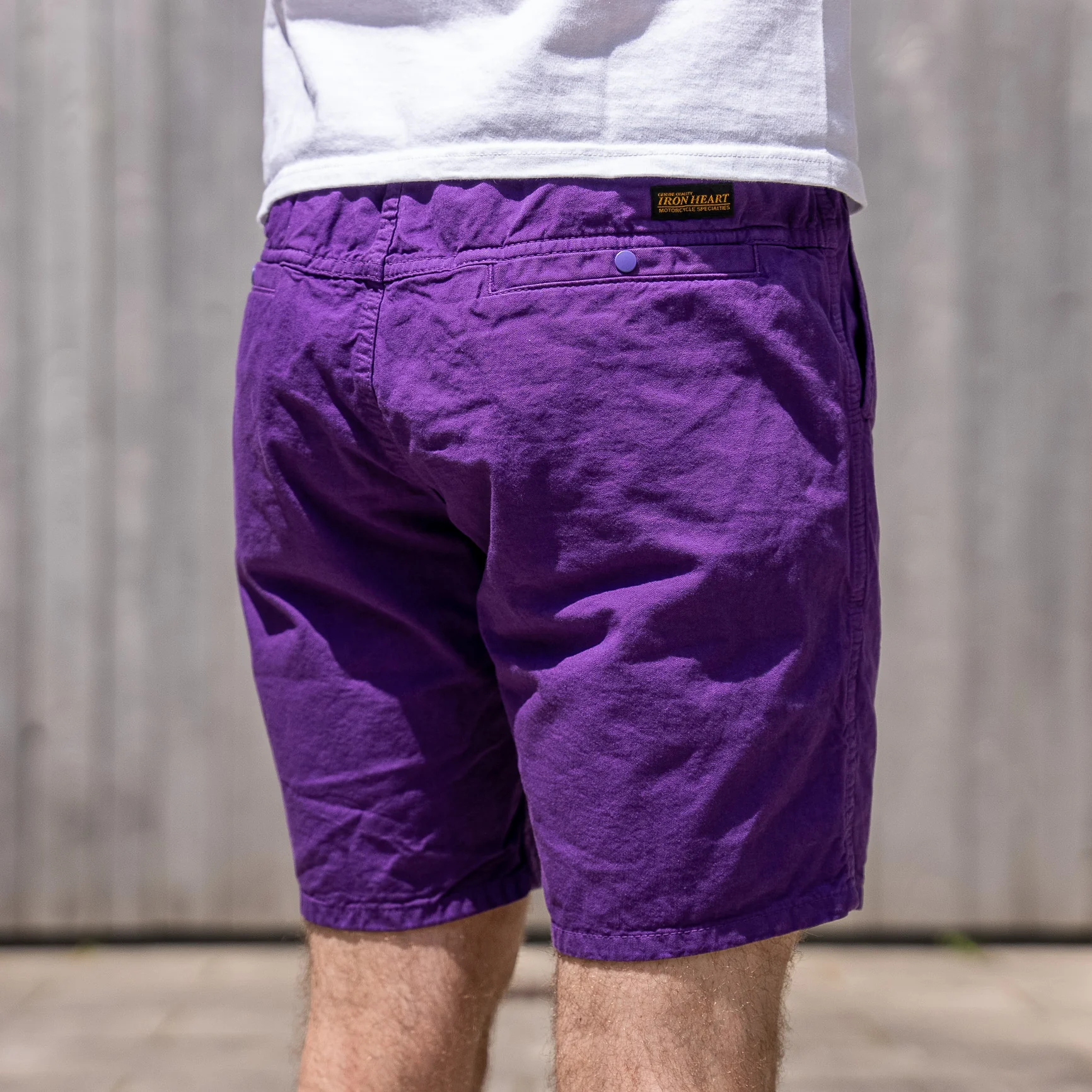 Iron Heart Cotton Easy Shorts – Purple / IH-729 - Image 13