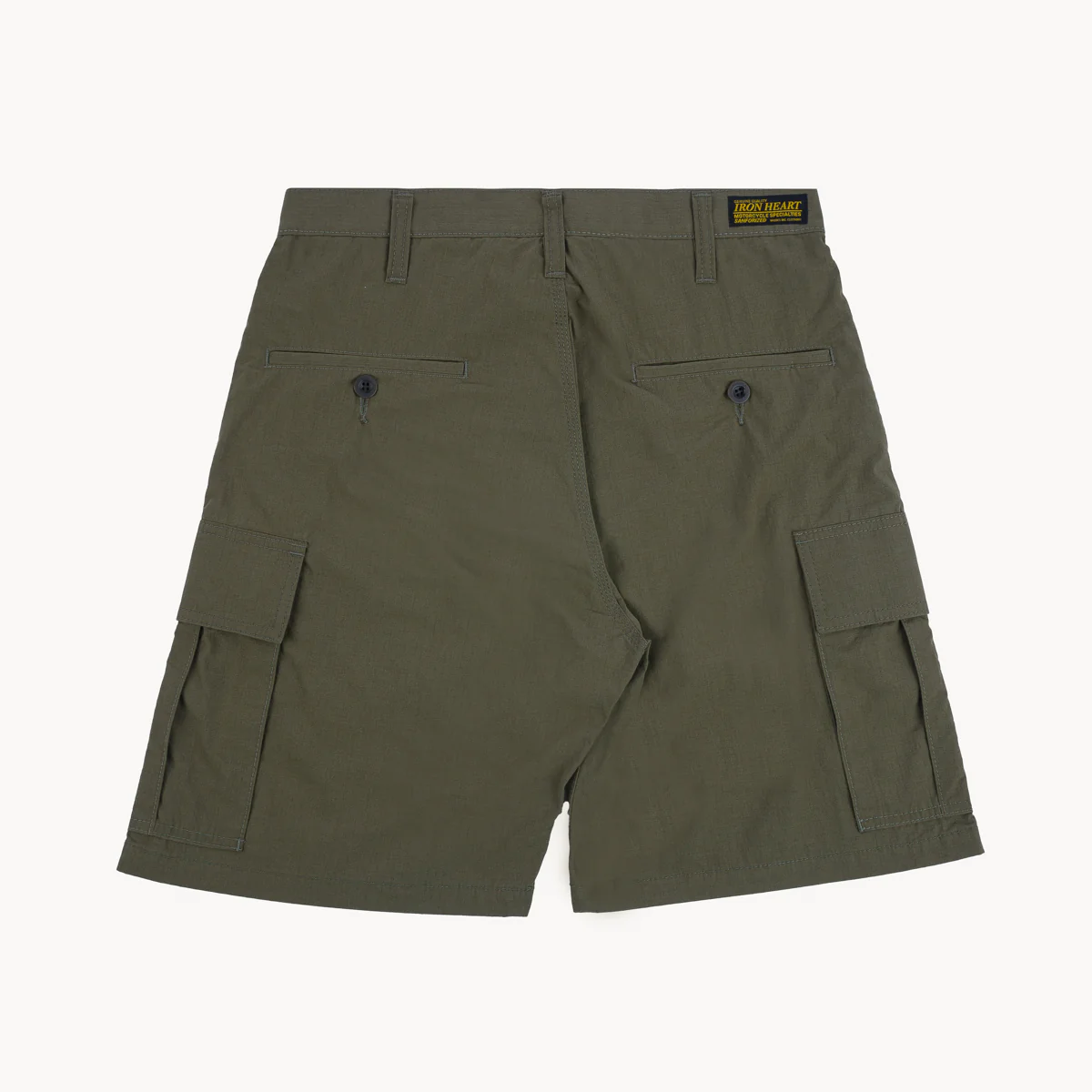Iron Heart 7oz Ripstop Cargo Shorts – IH-736 / Olive Drab Green - Image 4