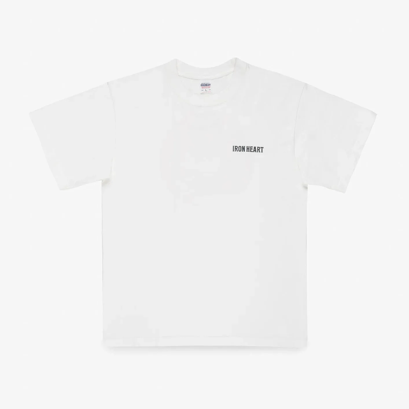 Iron Heart ‘Samurai’ 7.5oz Loopwheeled T-Shirt – White / IHT-634 - Image 2