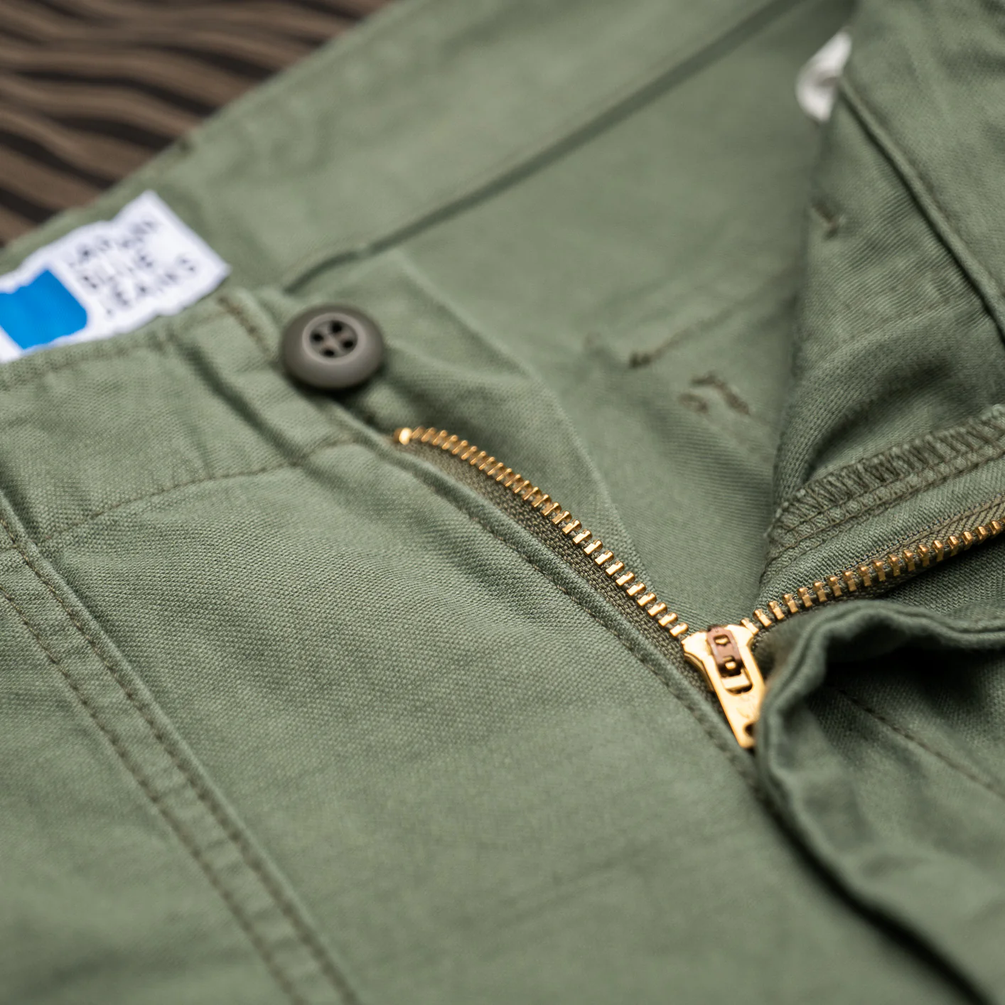 Japan Blue Modern Military Baker Pants – Olive - Image 6