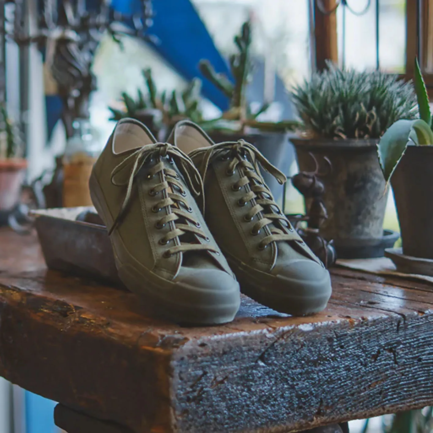John Lofgren JLB 12oz Champion Sneakers – Solid Olive - Image 8
