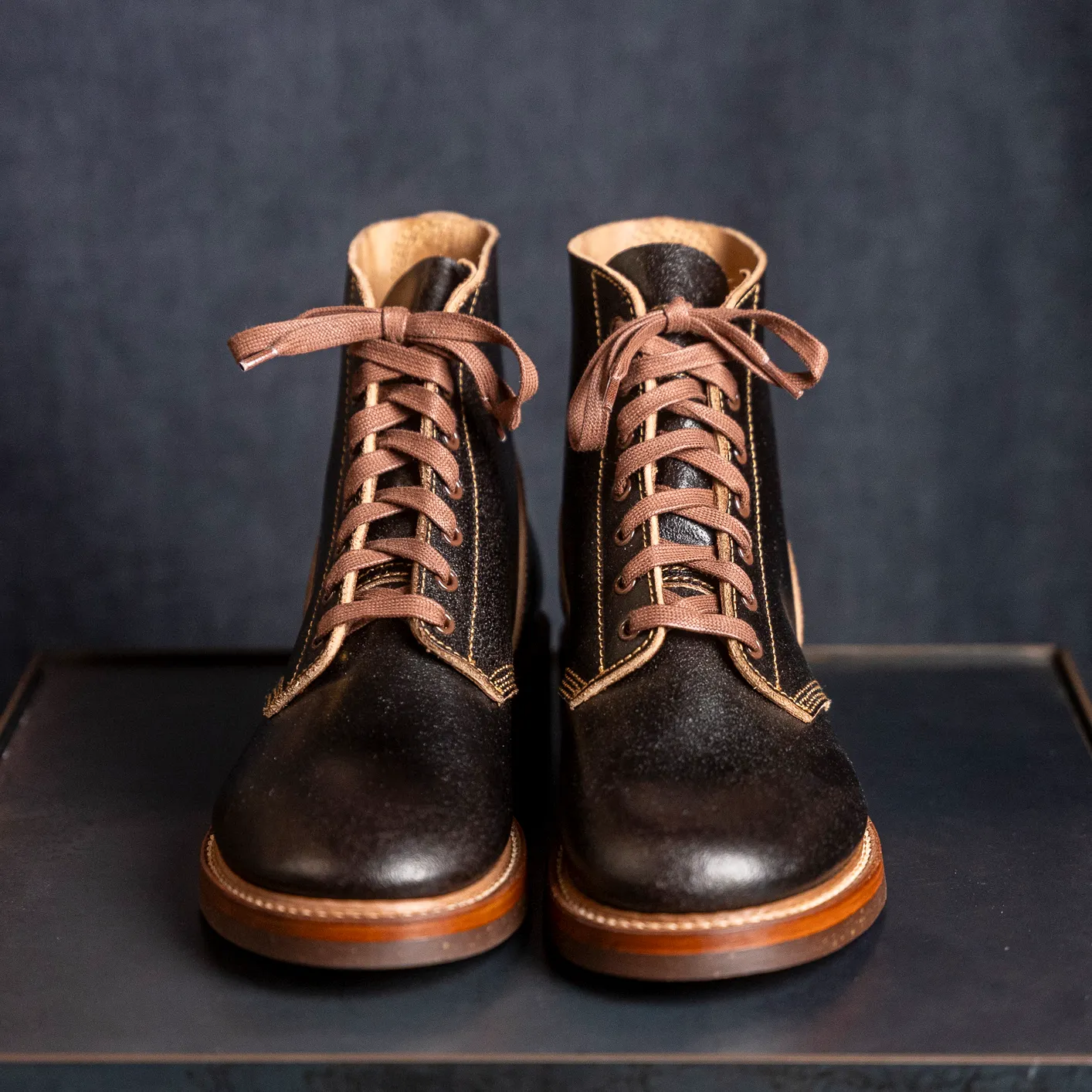 John Lofgren M-43 Service Shoes – Horween Waxed Flesh / Special Edition - Image 3