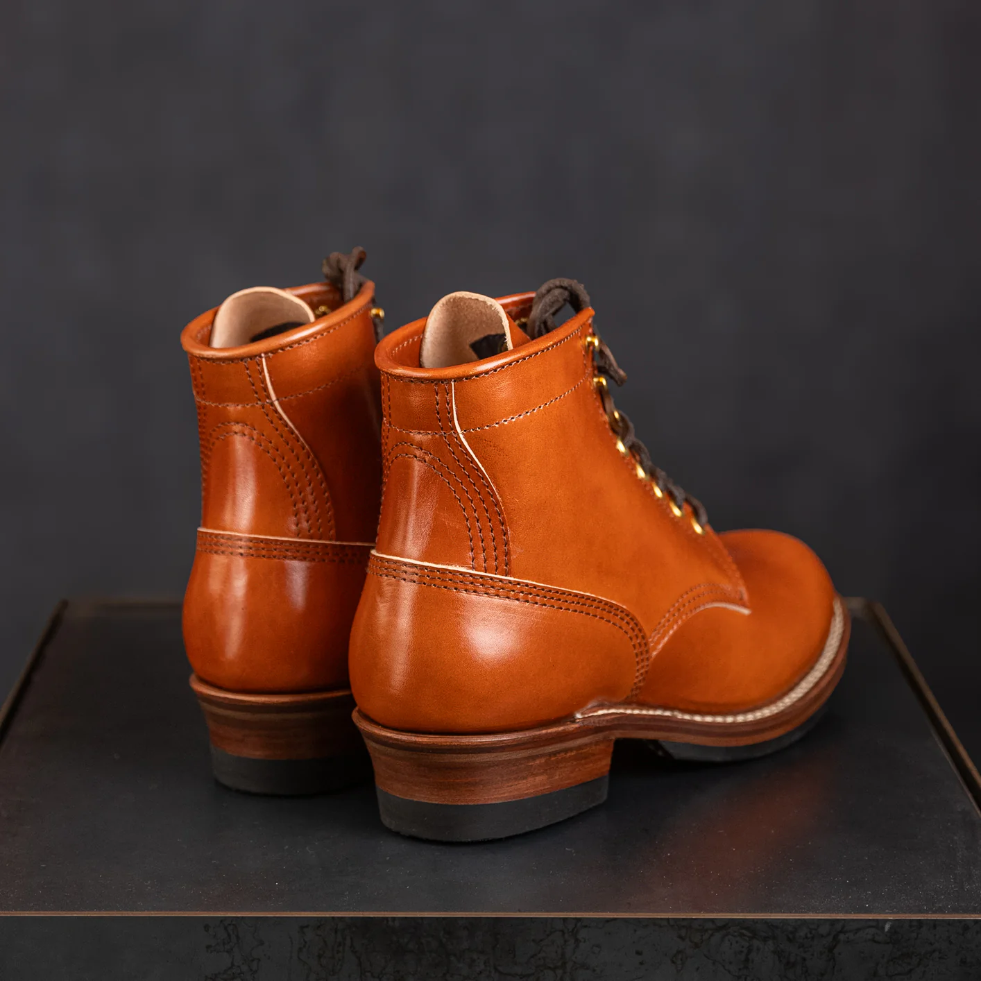 John Lofgren Steel Gang Boots – Camel / Shinki Hikaku Horsebutt - Image 3