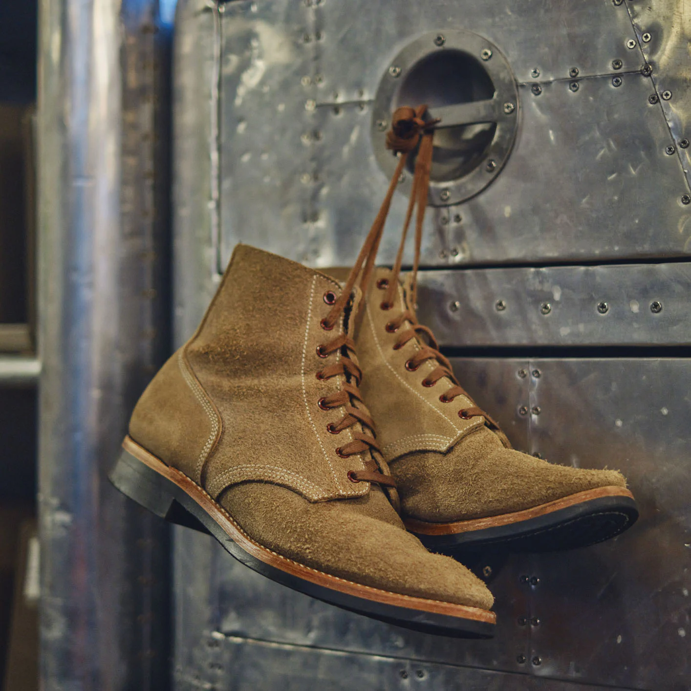 John Lofgren US Navy N-1 ‘Boondockers‘ Field Shoes – Natural Roughout Chromexcel - Image 11