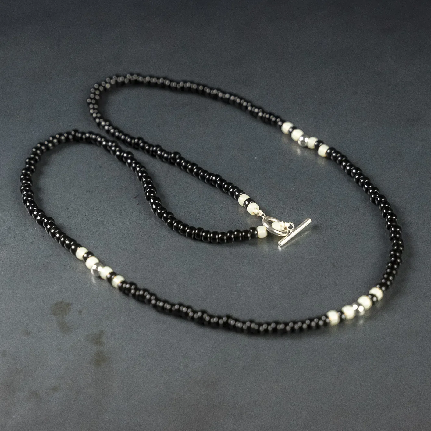 Kobashi Studio Beads Necklace - Black / Silver