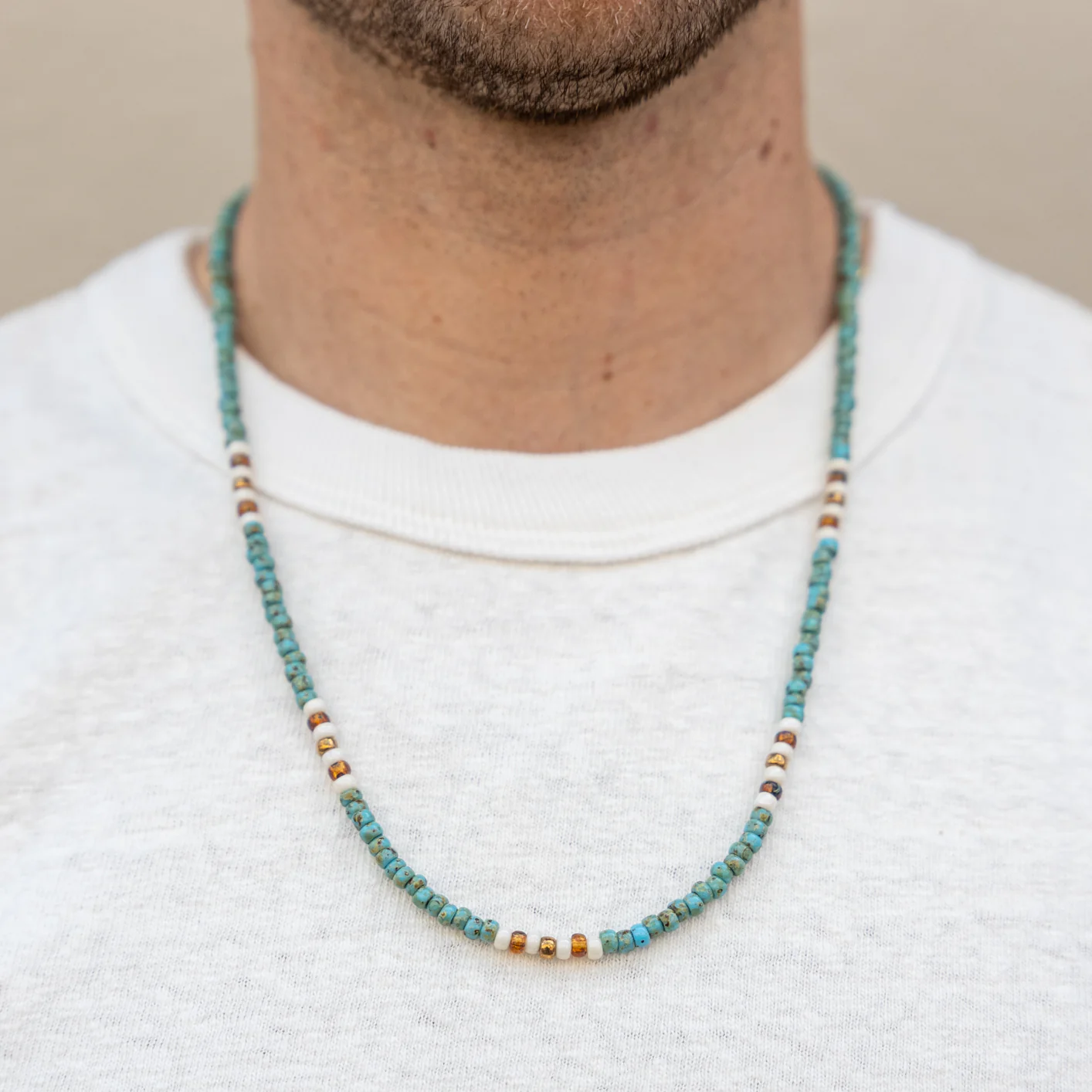 Kobashi Studio Beads Necklace – Turquoise - Image 2