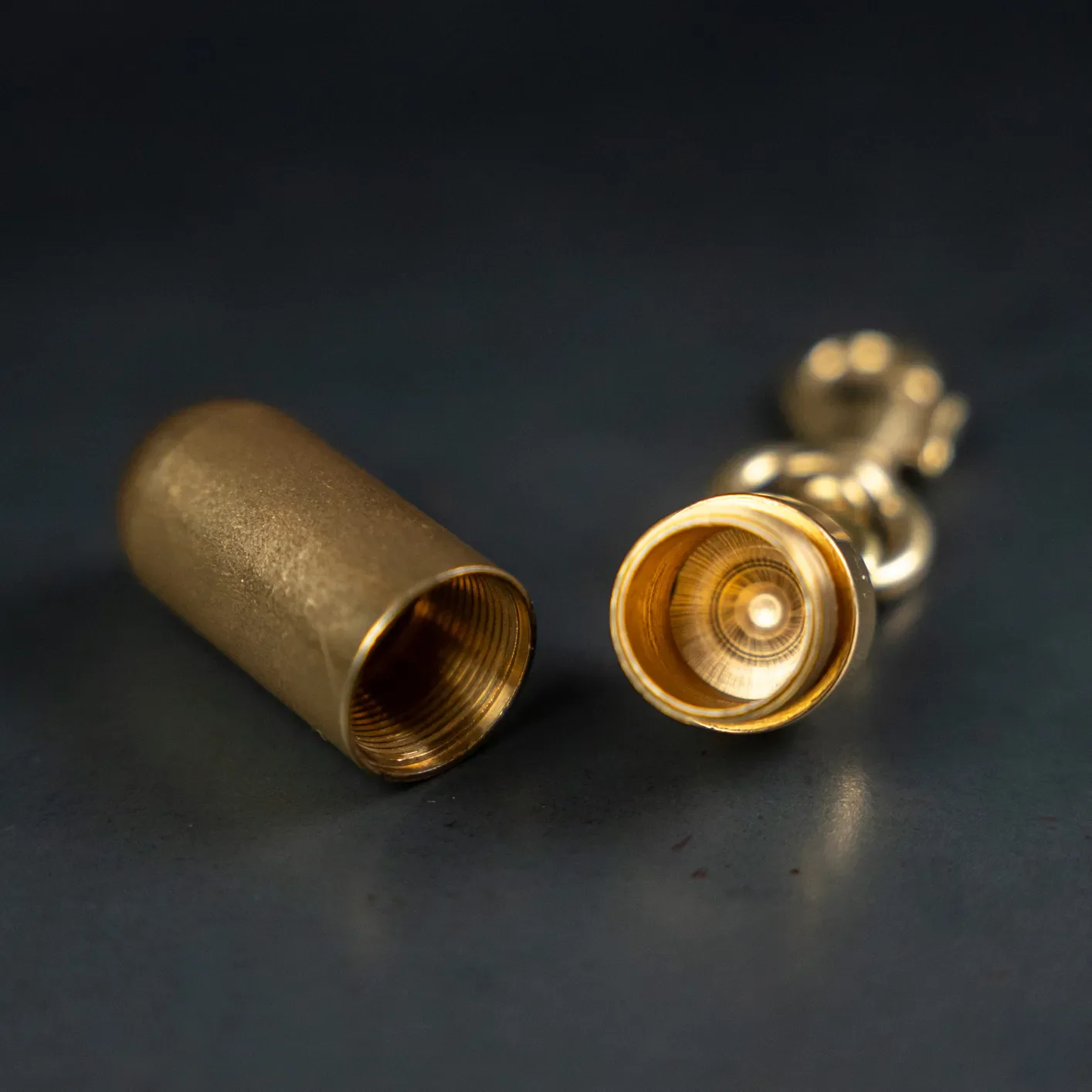 Kobashi Studio Capsule Key Chain Large – Solid Brass - Image 2